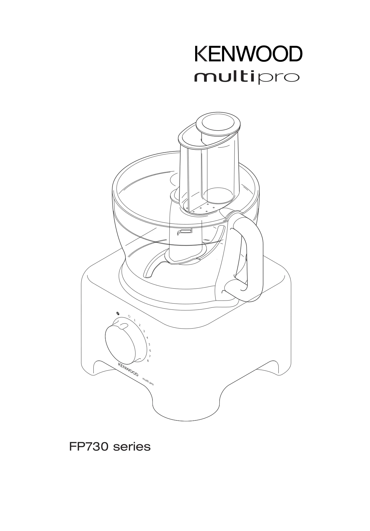 Первая страница инструкции Kenwood FP730