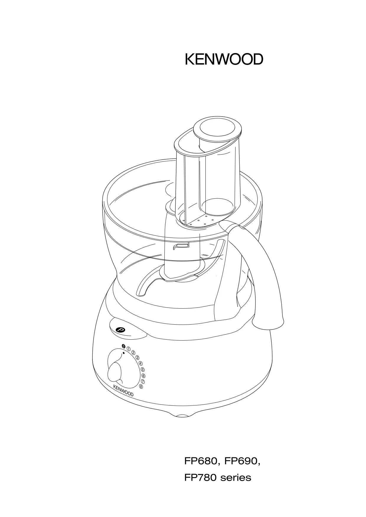 Первая страница инструкции Kenwood FP680