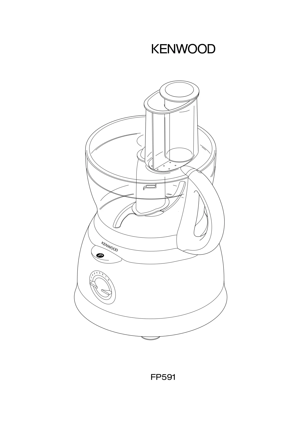 Первая страница инструкции Kenwood FP591