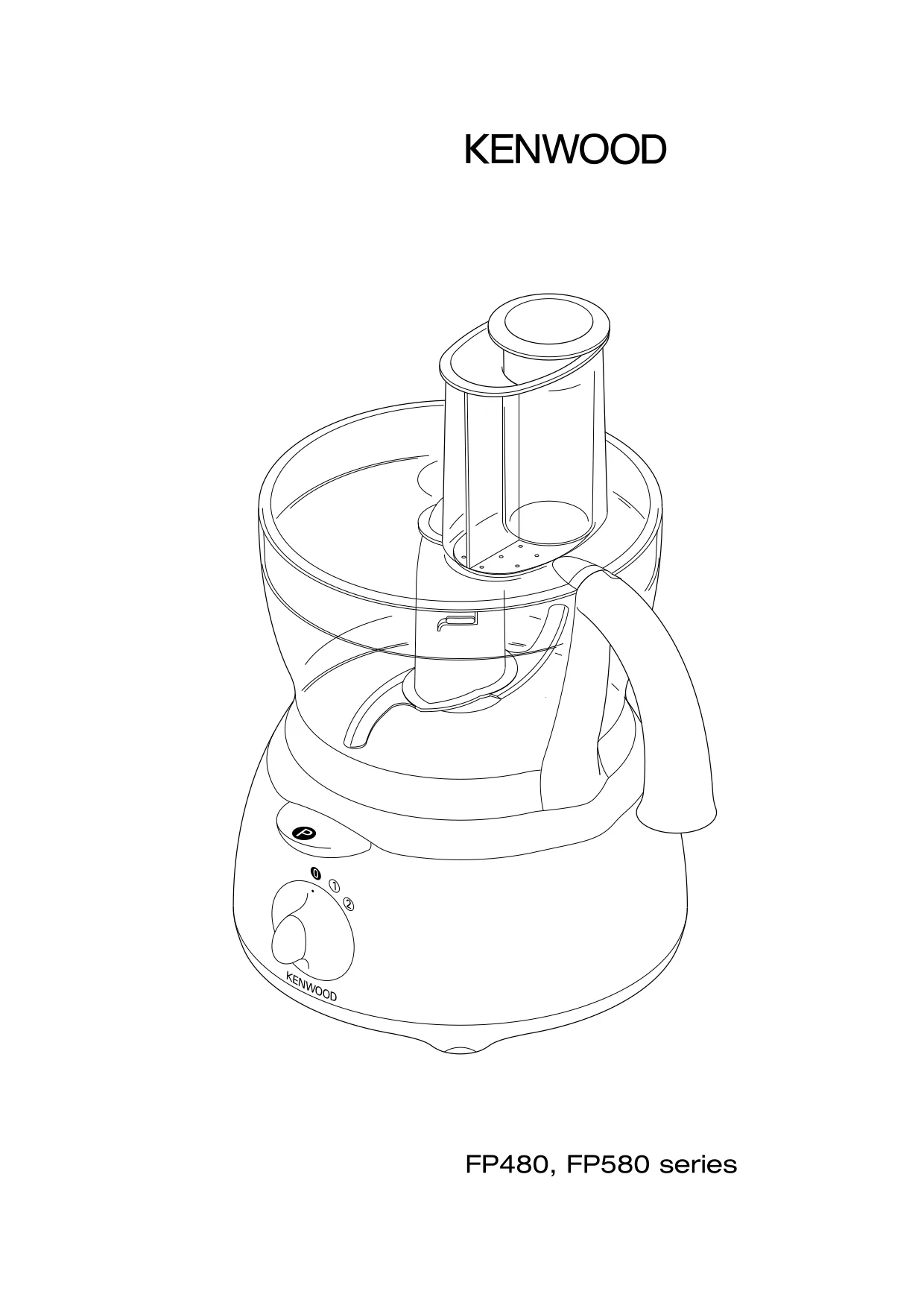 Первая страница инструкции Kenwood FP486