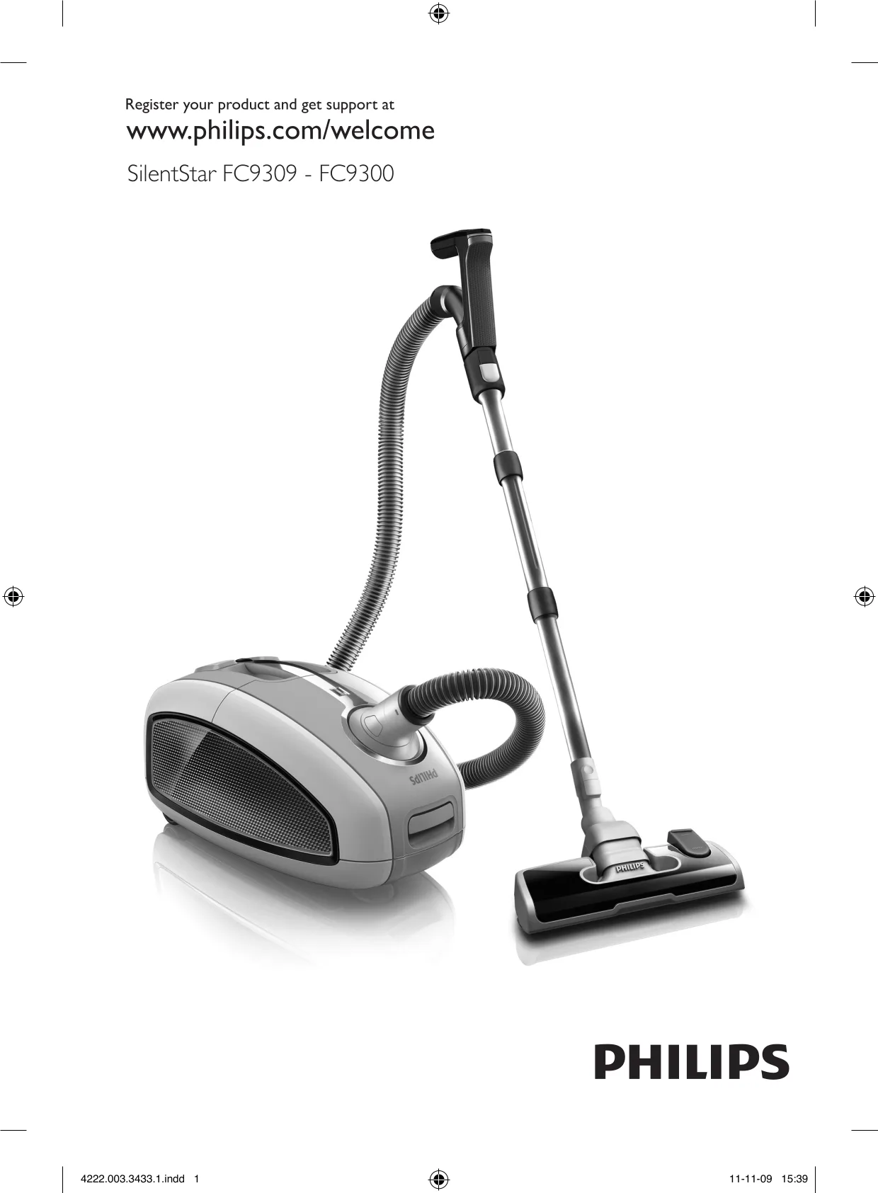Первая страница инструкции Philips FC9304