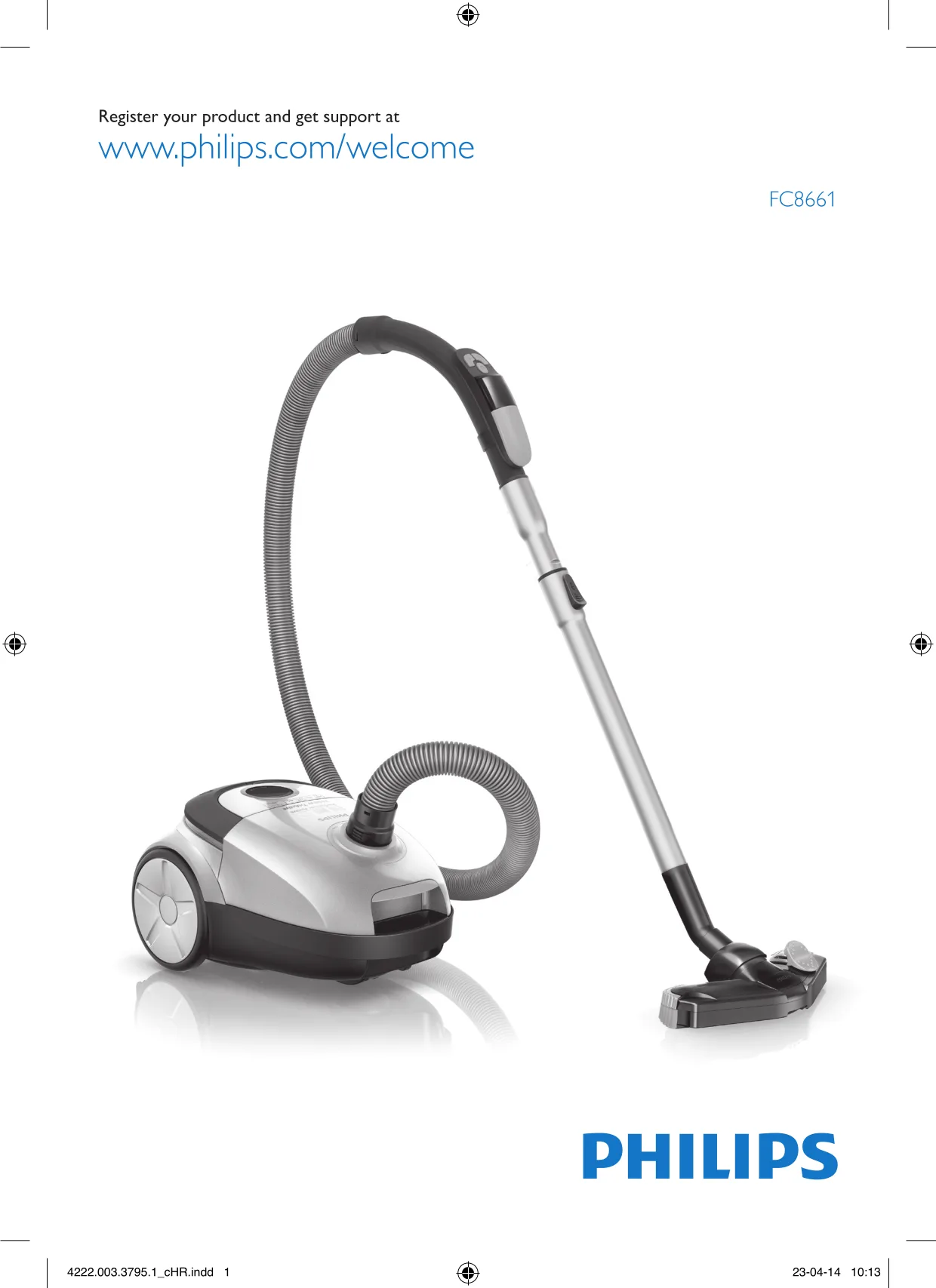 Первая страница инструкции Philips FC8661