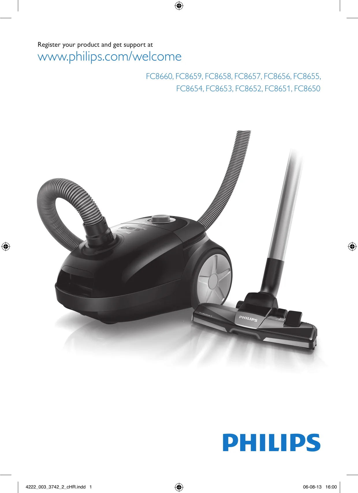 Первая страница инструкции Philips FC8656