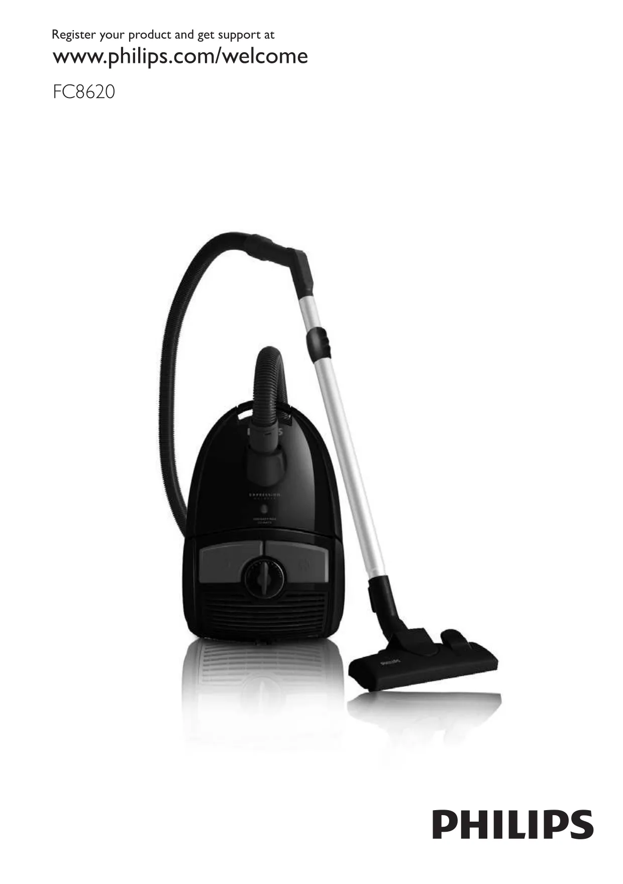 Первая страница инструкции Philips FC8620