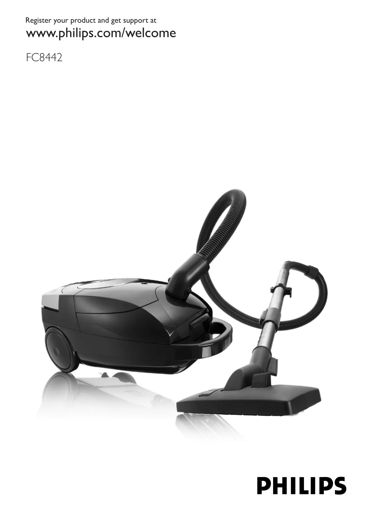 Первая страница инструкции Philips FC8442