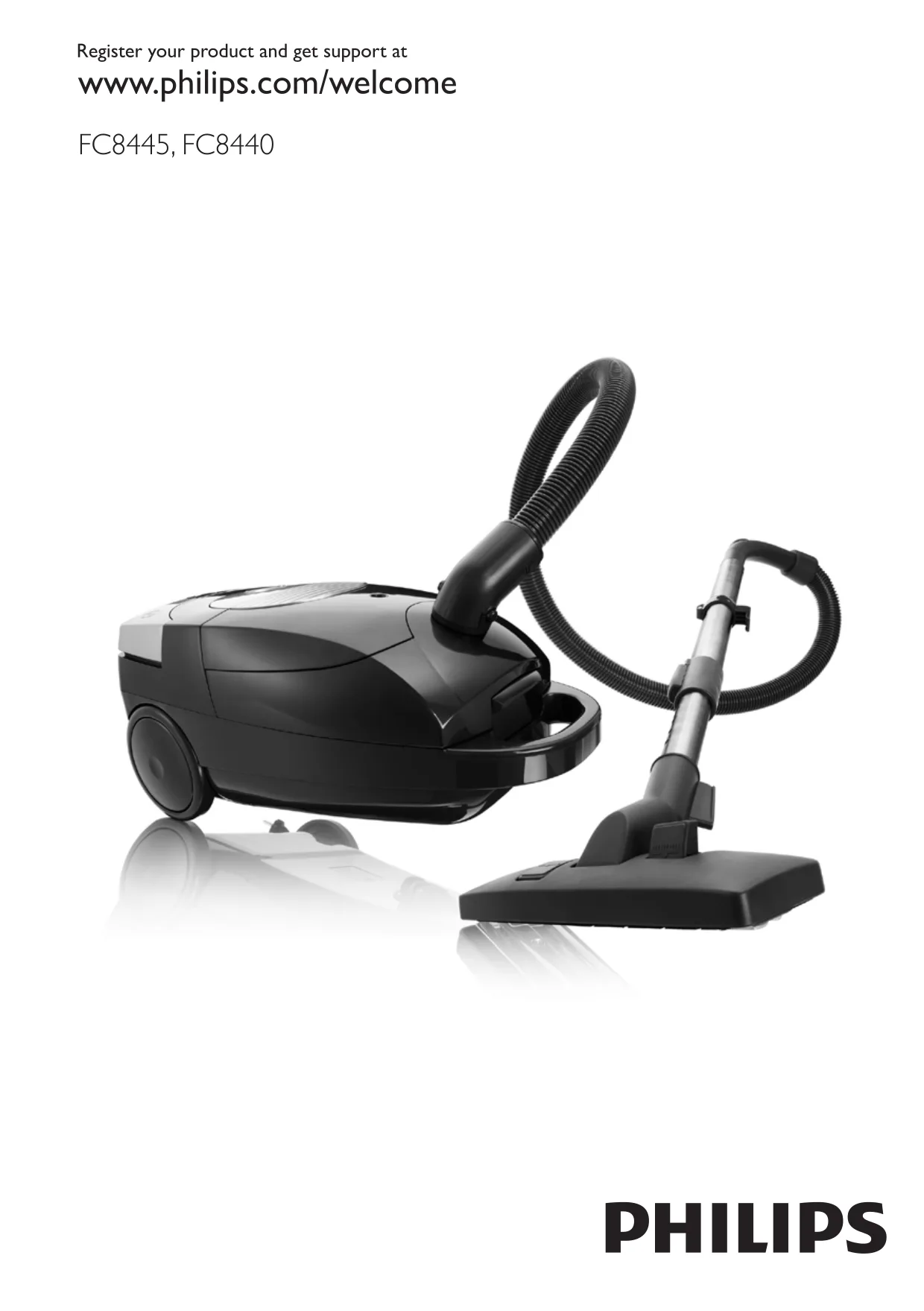 Первая страница инструкции Philips FC8440