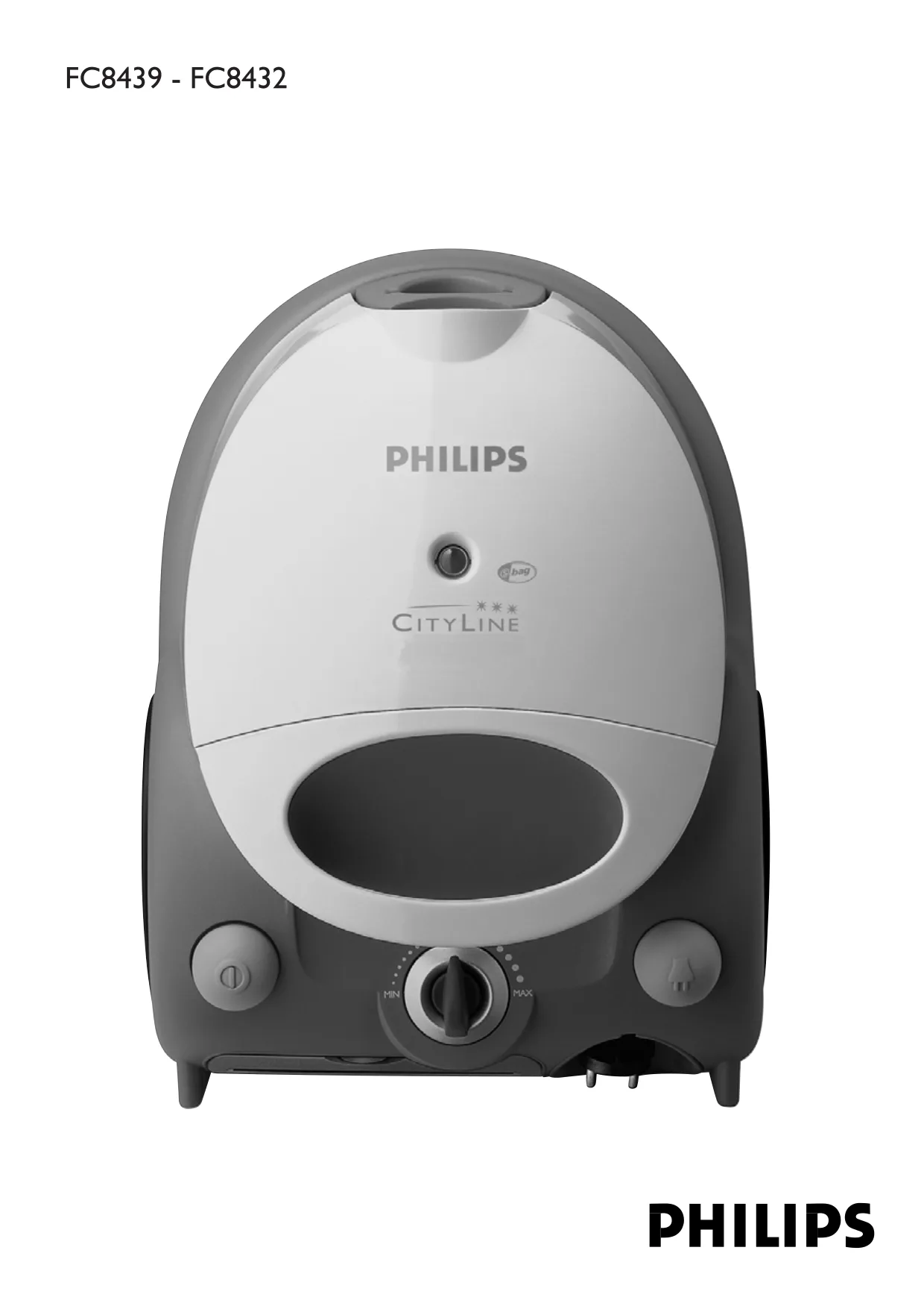 Первая страница инструкции Philips FC8439
