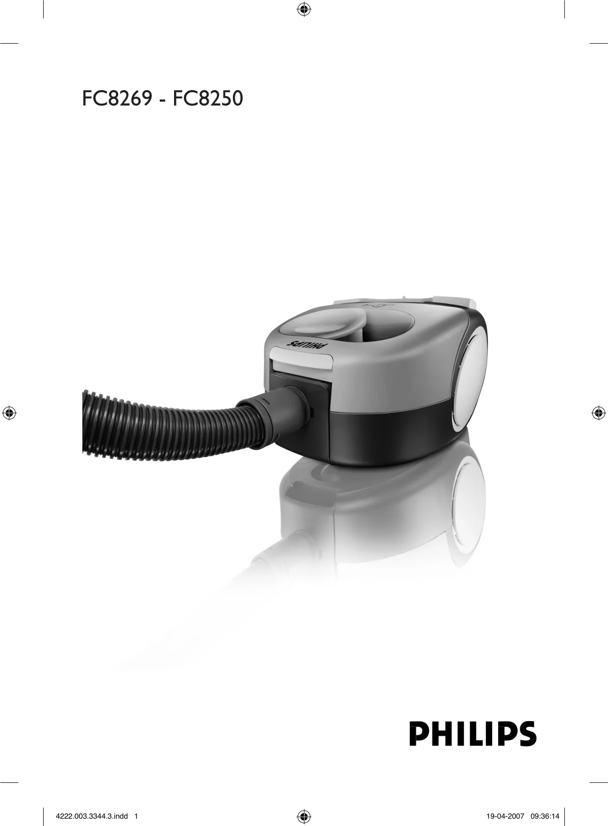 Первая страница инструкции Philips FC8254