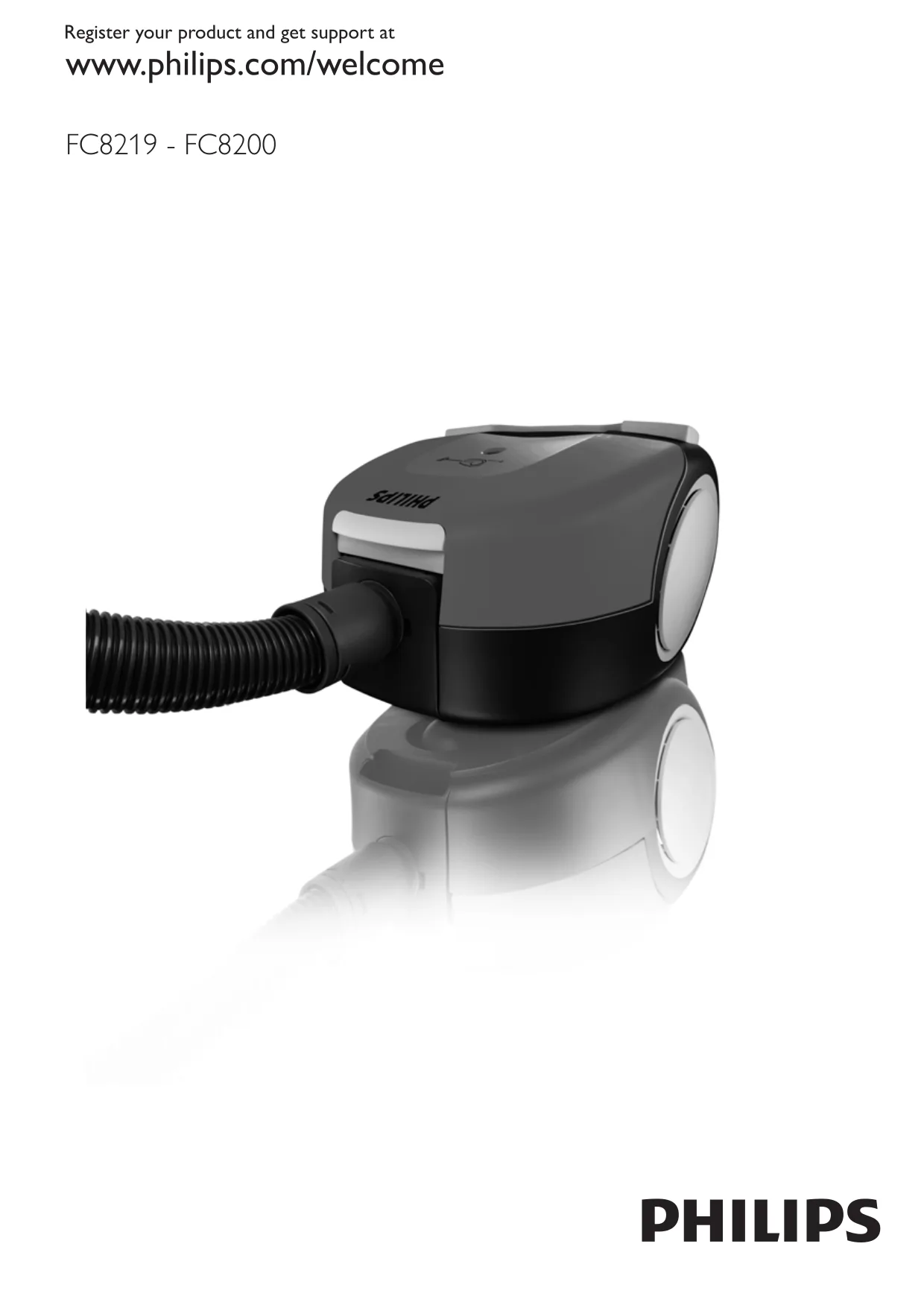 Первая страница инструкции Philips FC8202