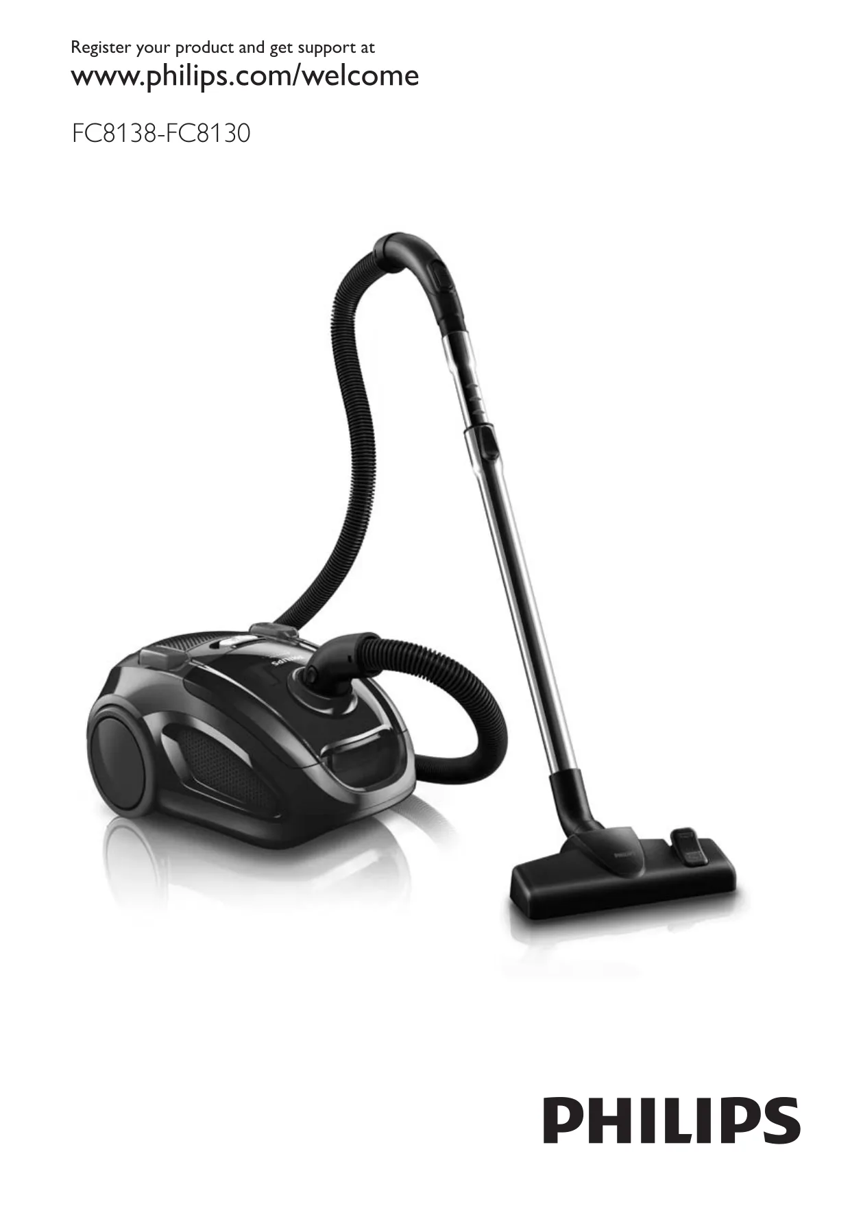 Первая страница инструкции Philips FC8134EasyLife