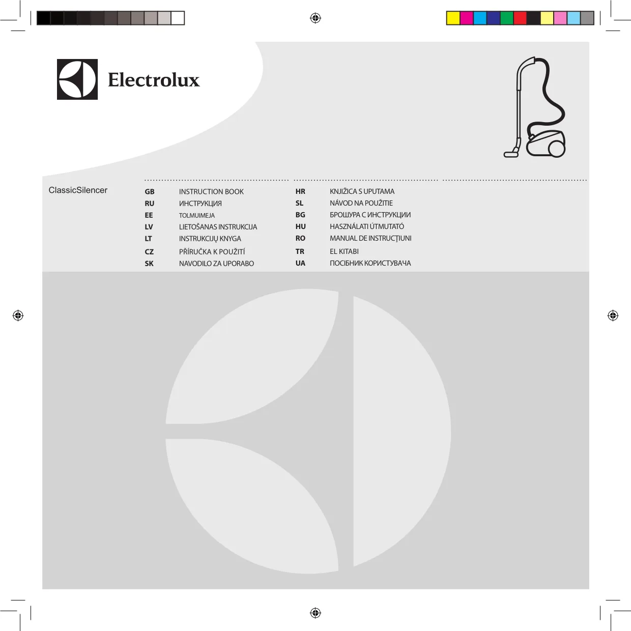 Первая страница инструкции Electrolux ZCS2000ClassicSilence