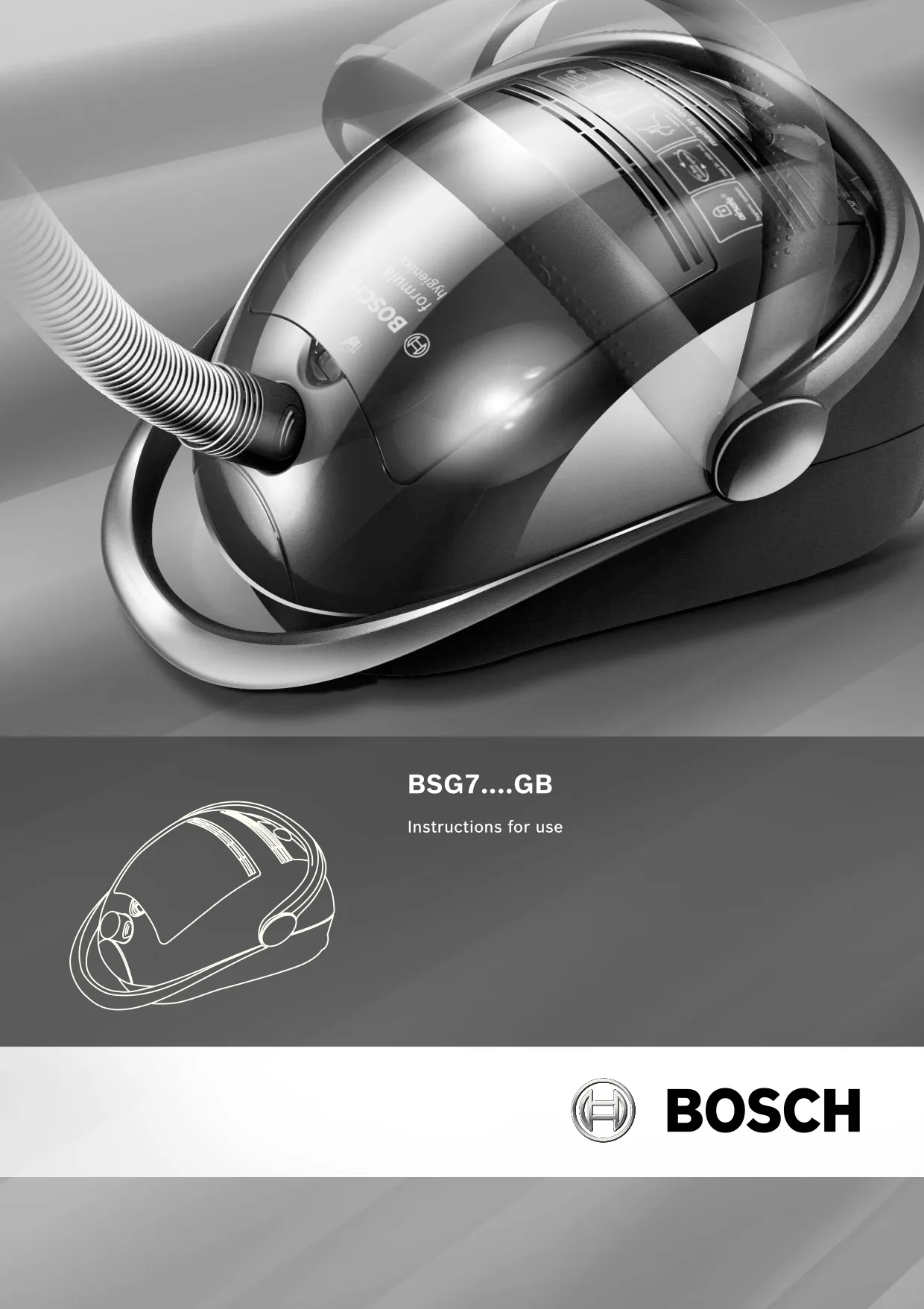 Первая страница инструкции Bosch BSG72510/07