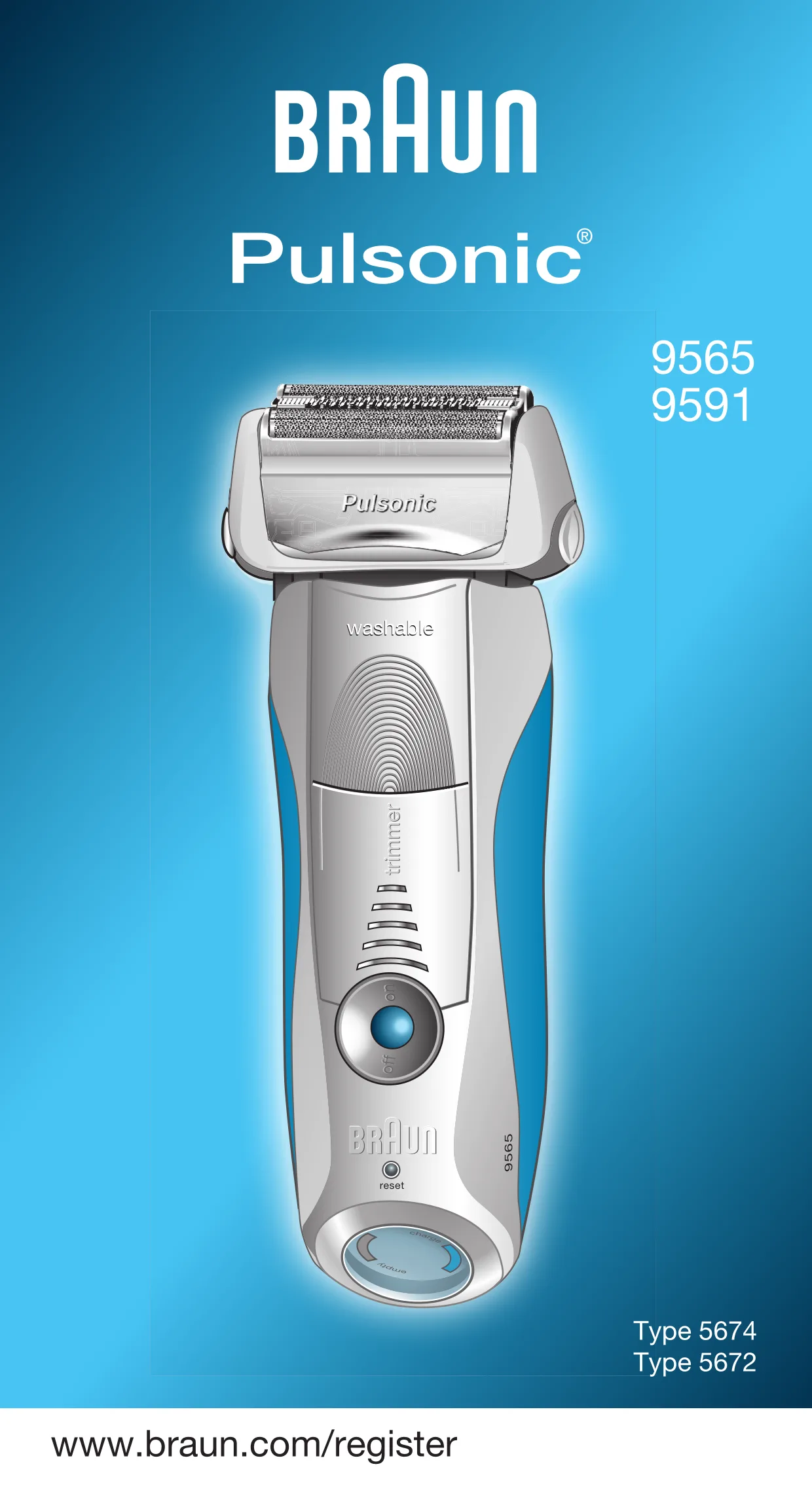 Первая страница инструкции Braun 9591