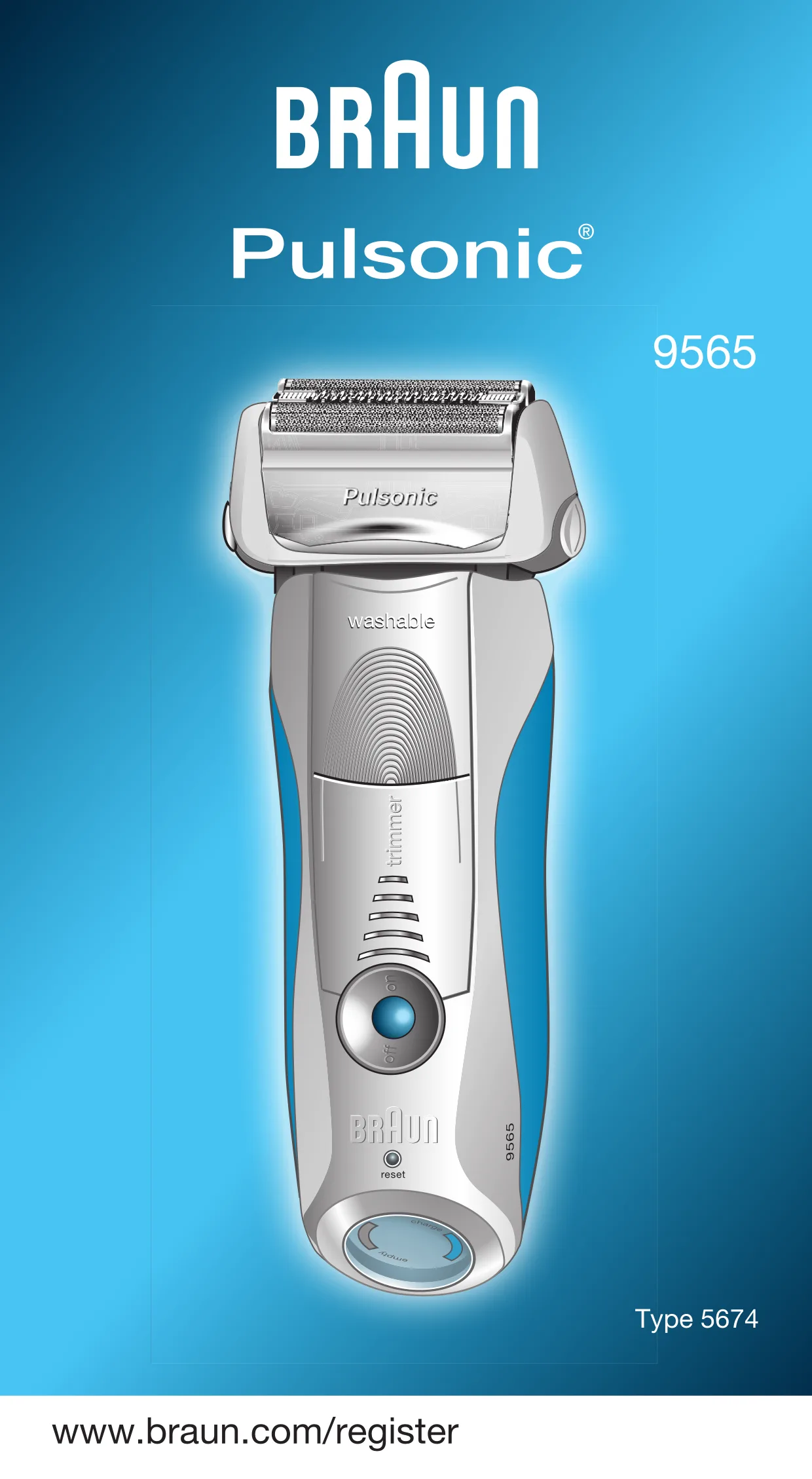 Первая страница инструкции Braun 9565