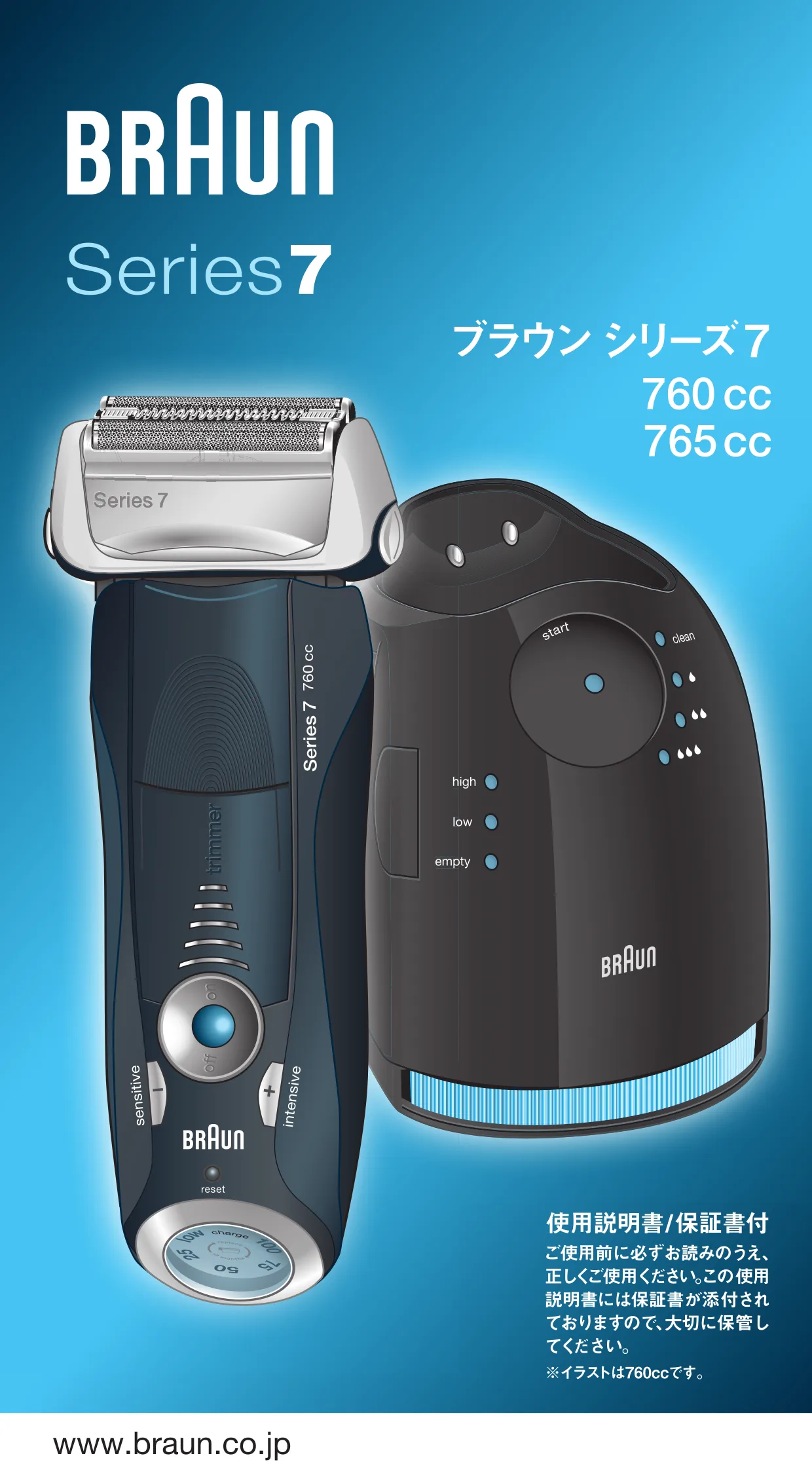 Первая страница инструкции Braun 765cc