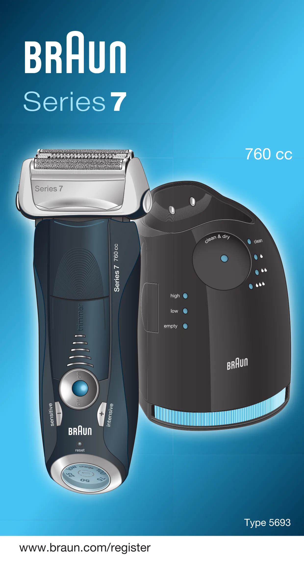 Первая страница инструкции Braun 760cc-4