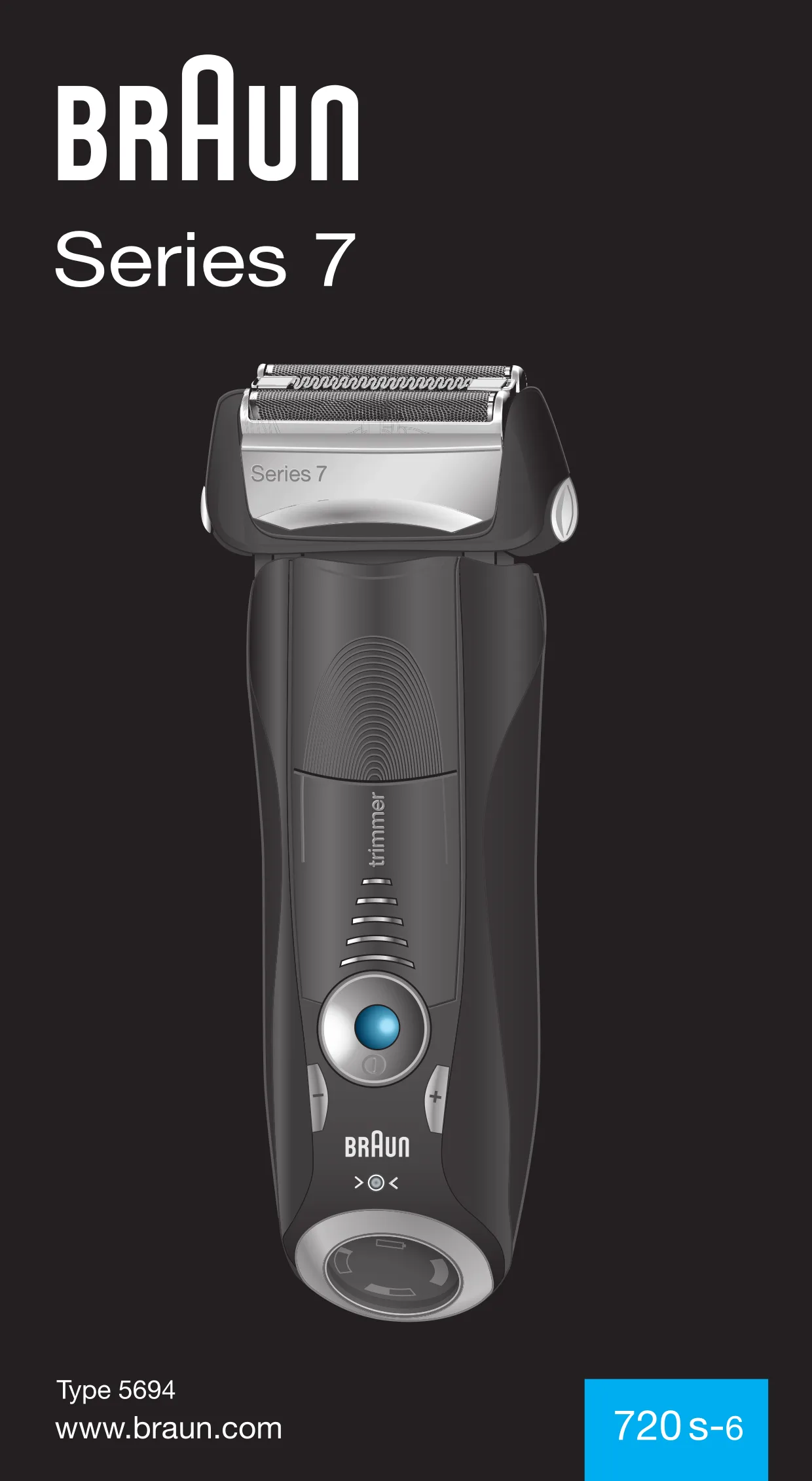 Первая страница инструкции Braun 720s-6