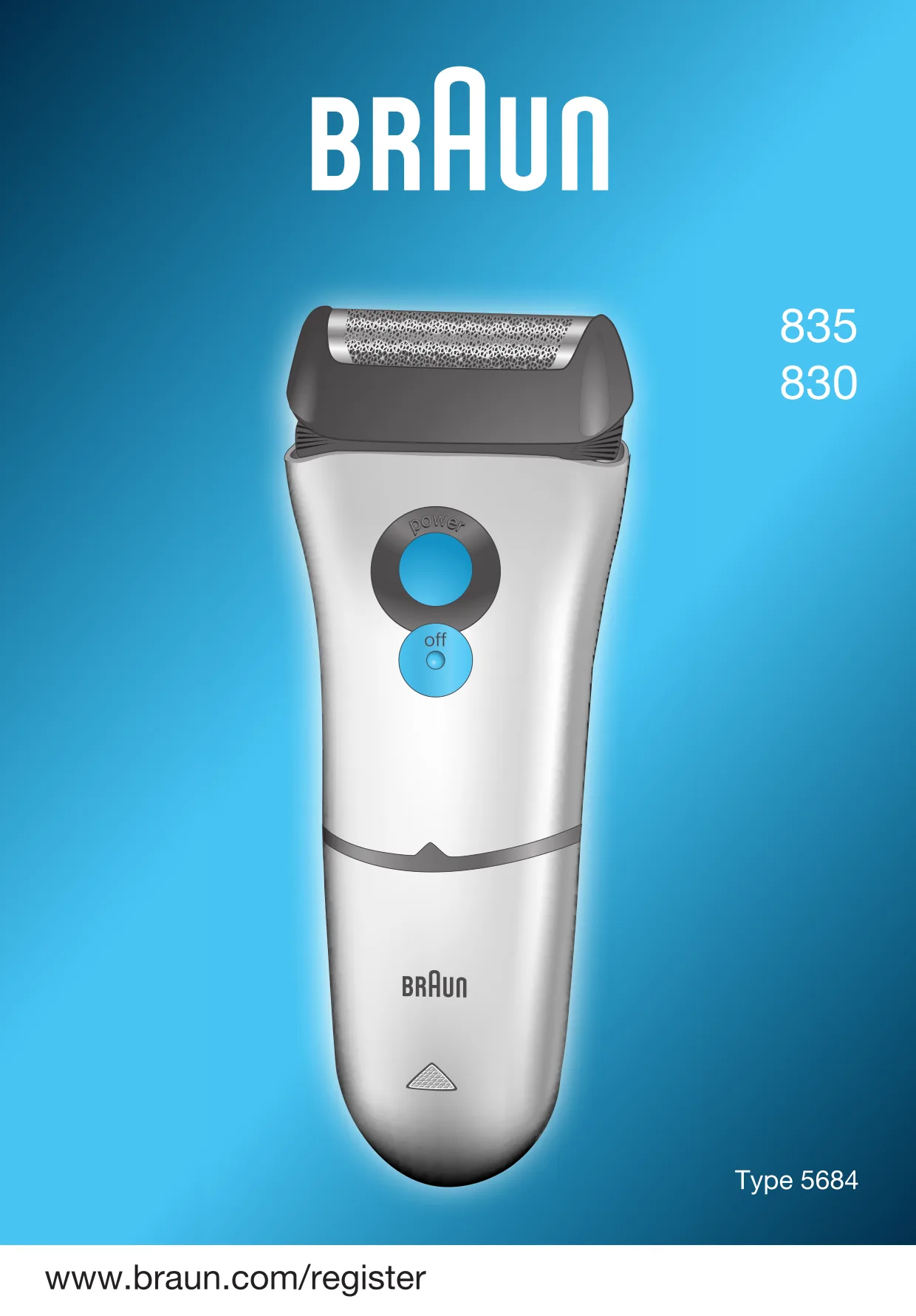 Первая страница инструкции Braun 835