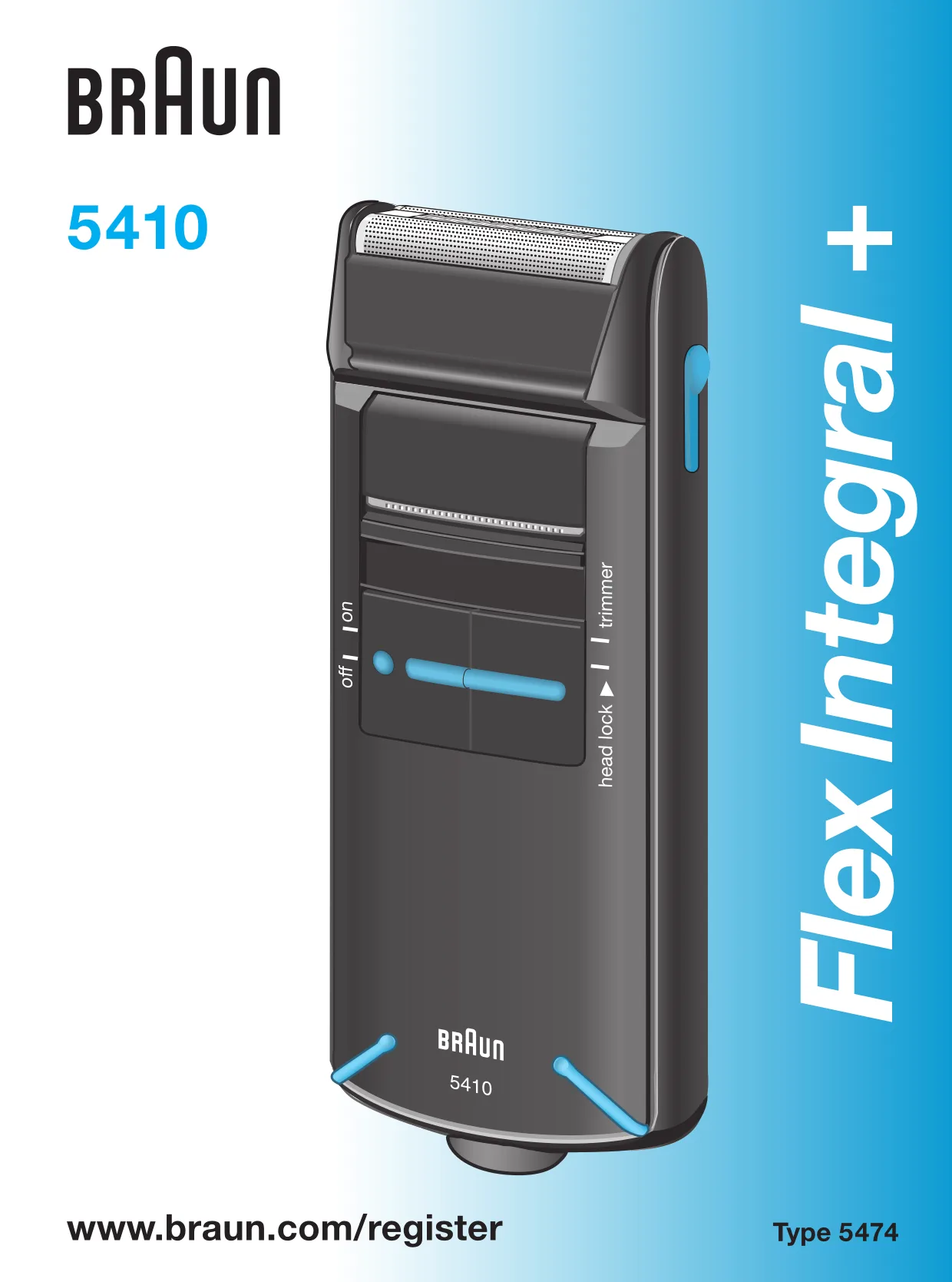 Первая страница инструкции Braun 5410