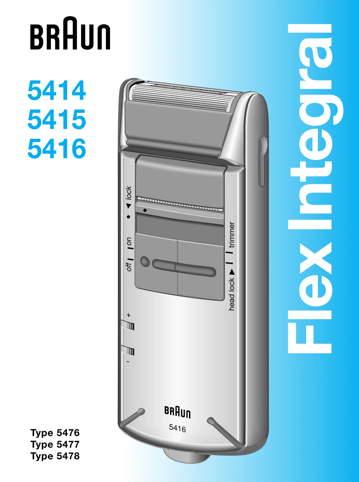 Первая страница инструкции Braun 5414
