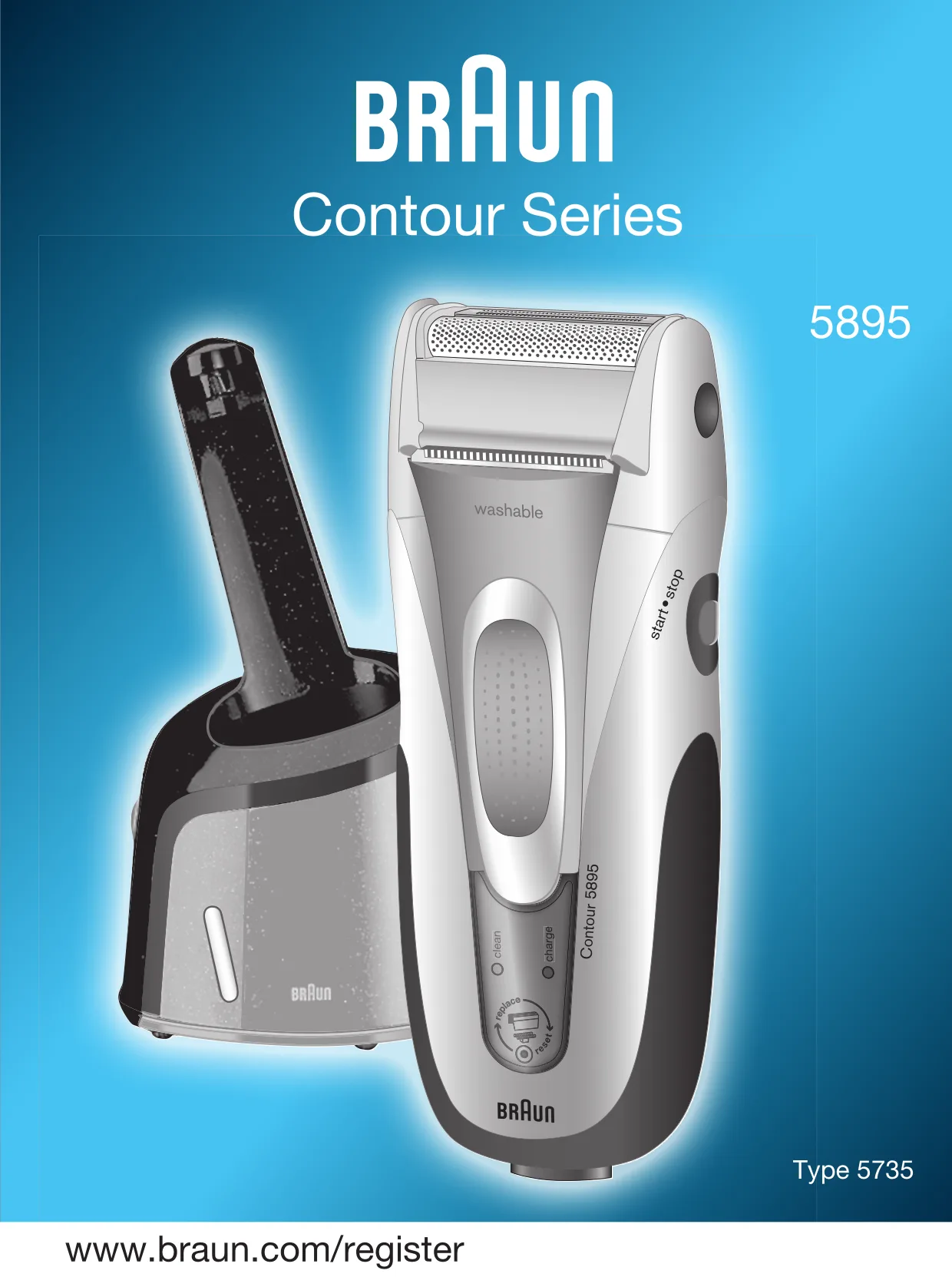 Первая страница инструкции Braun 5895