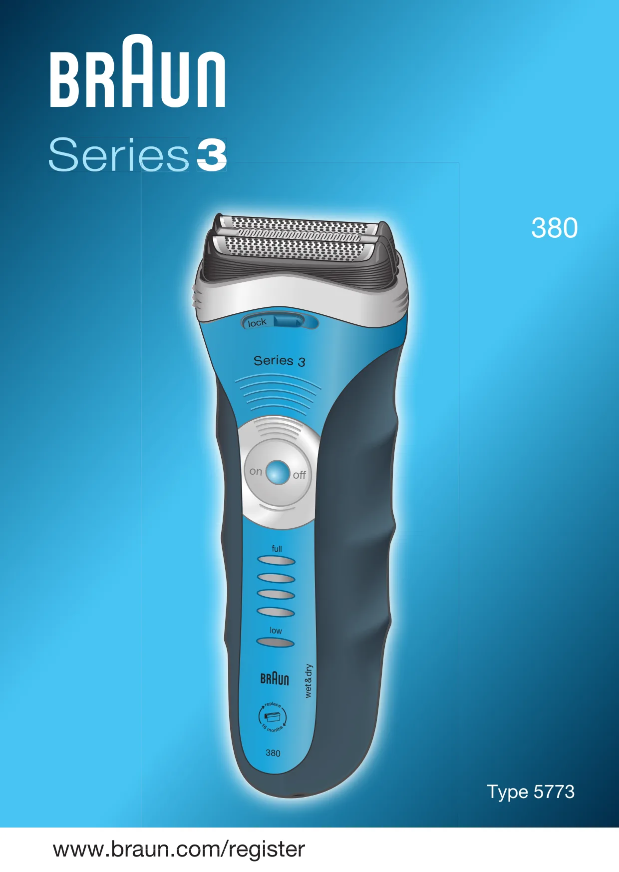 Первая страница инструкции Braun 380