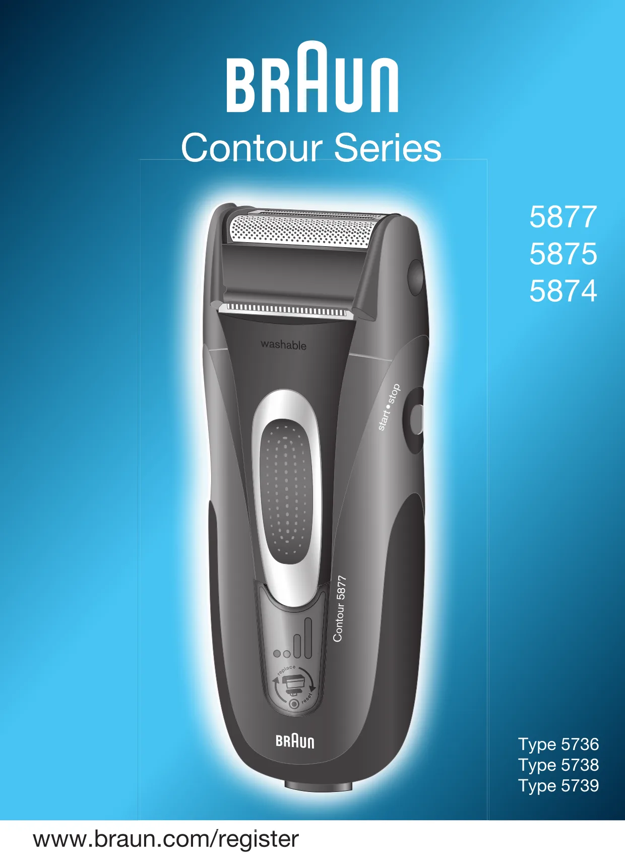 Первая страница инструкции Braun 5874