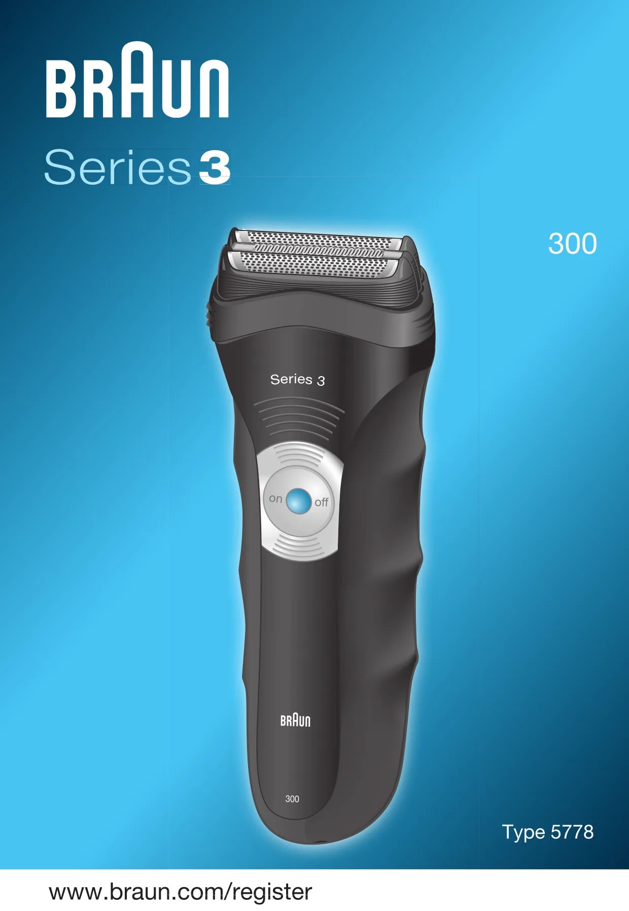 Первая страница инструкции Braun 300