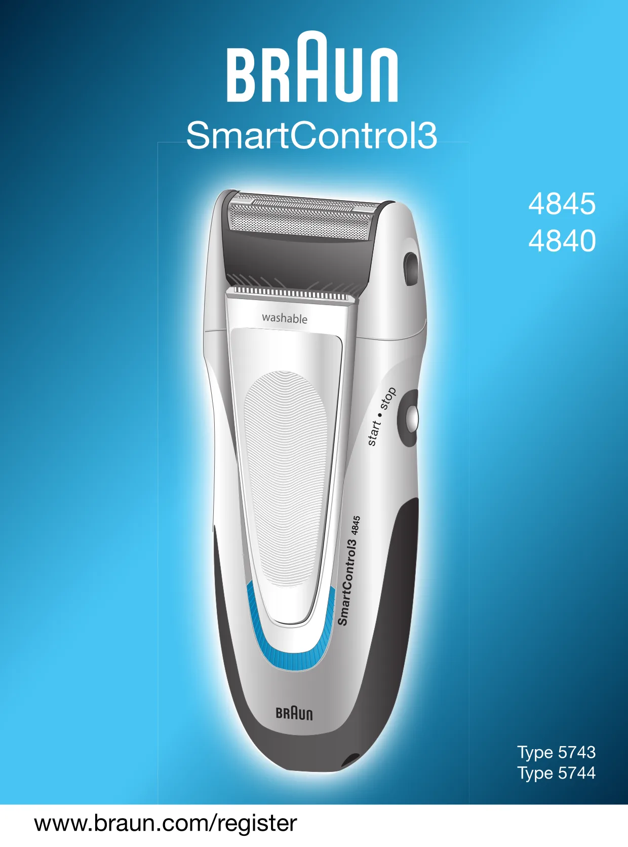 Первая страница инструкции Braun 4845