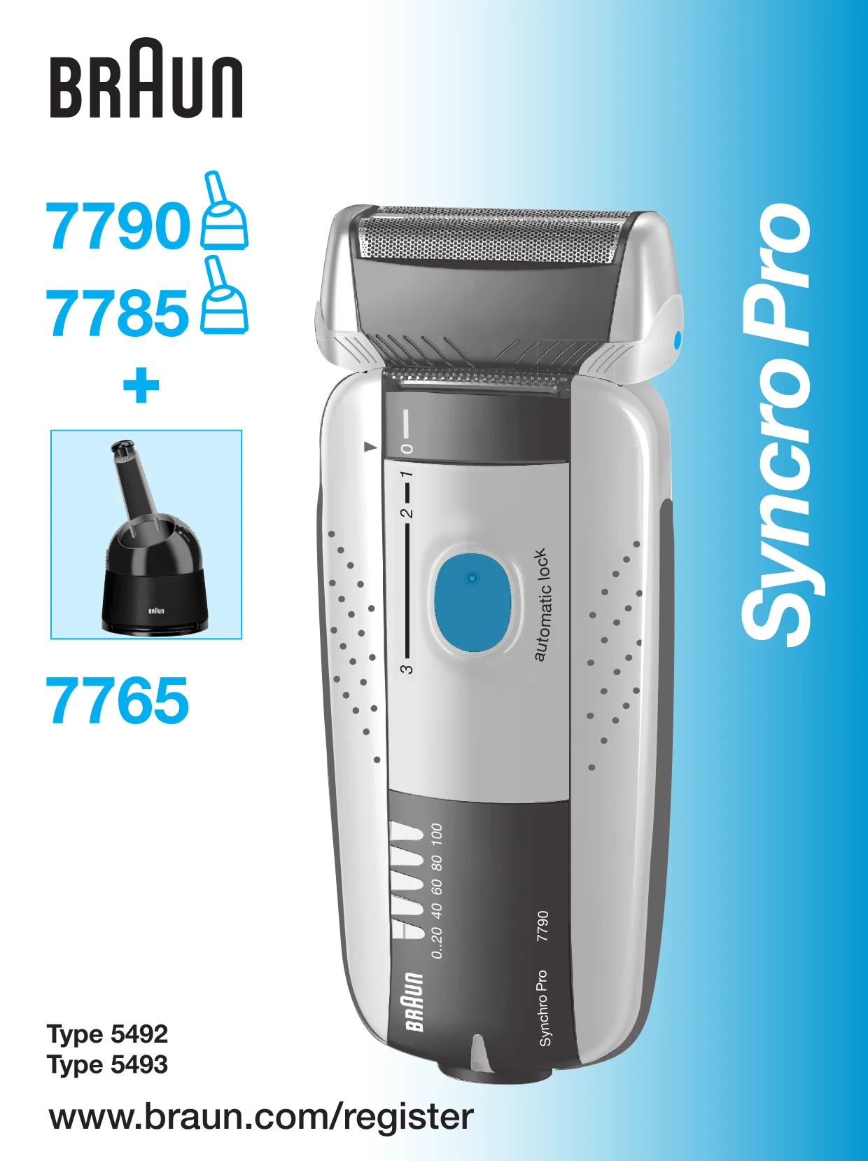 Первая страница инструкции Braun 7765