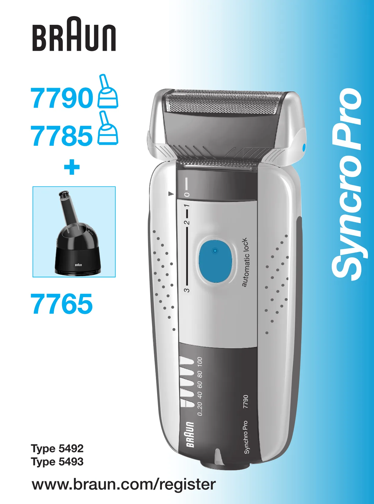 Первая страница инструкции Braun 7790