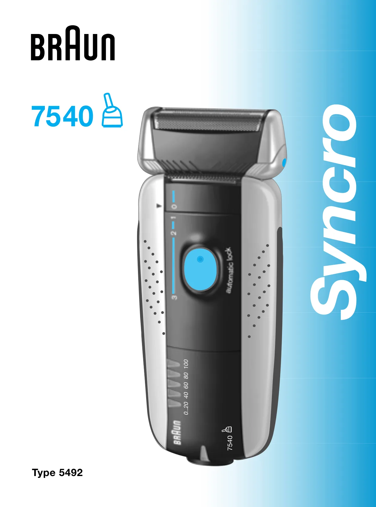 Первая страница инструкции Braun 7540