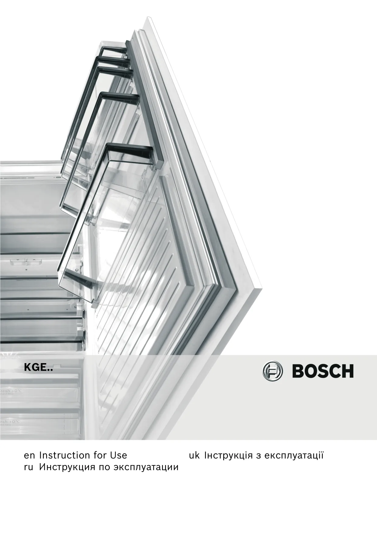 Первая страница инструкции Bosch KGE3220GB/01