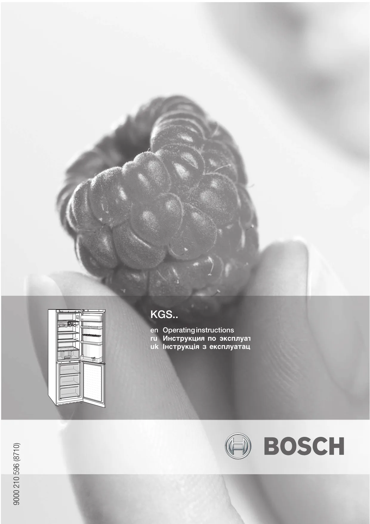 Первая страница инструкции Bosch KGS3722GB/01
