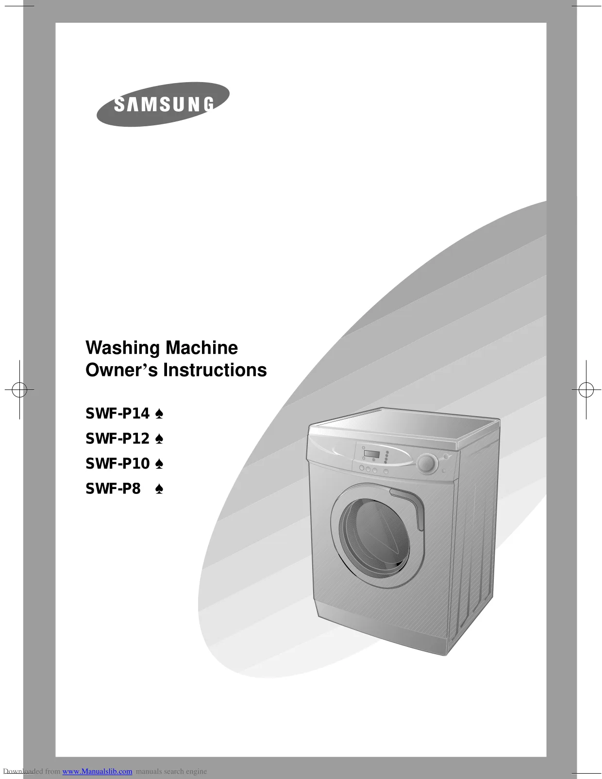 Первая страница инструкции Samsung SWF-P10