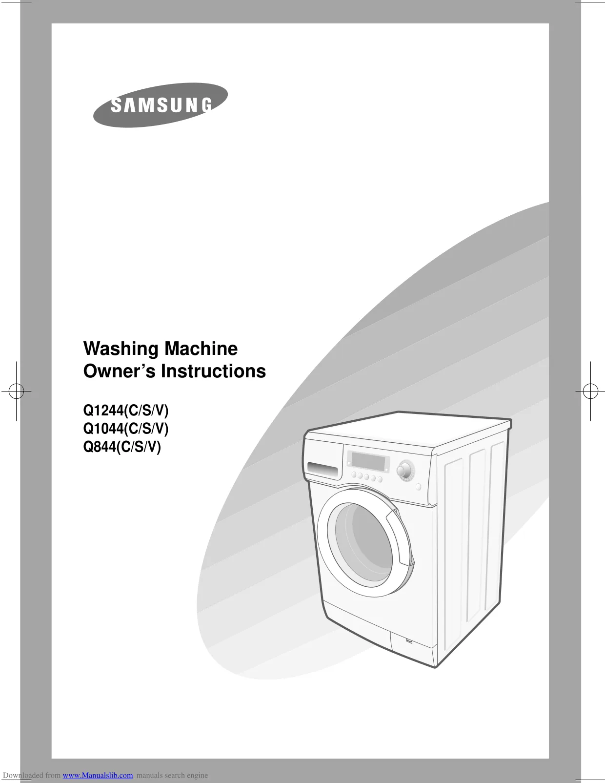 Первая страница инструкции Samsung Q1435S