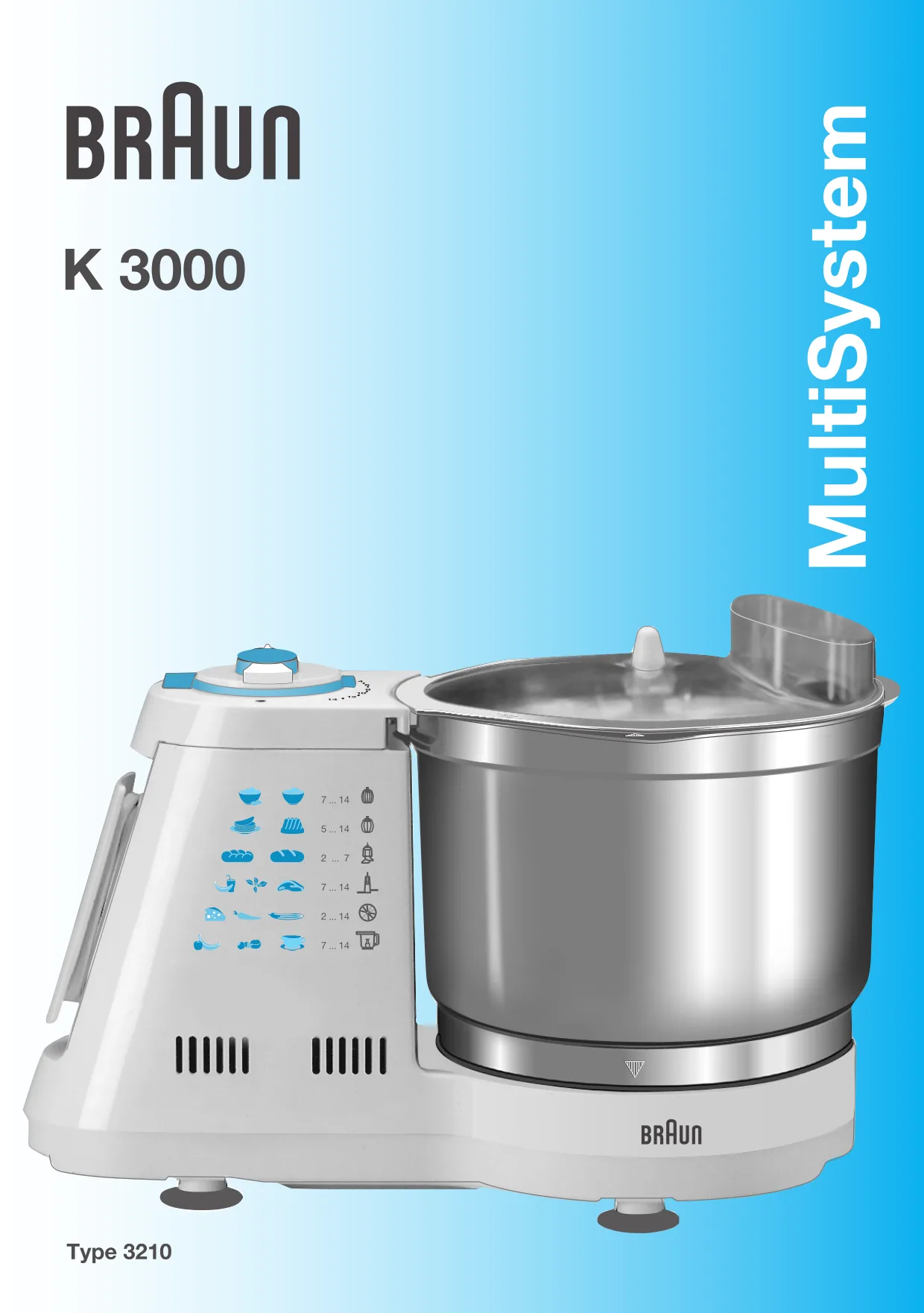 Первая страница инструкции Braun K 3000