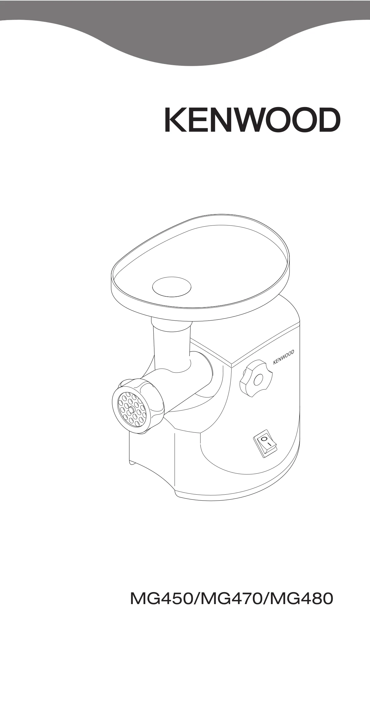 Первая страница инструкции Kenwood MG-477