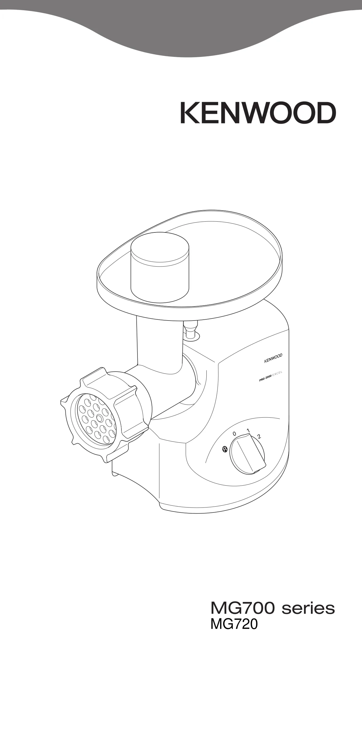 Первая страница инструкции Kenwood MG-720