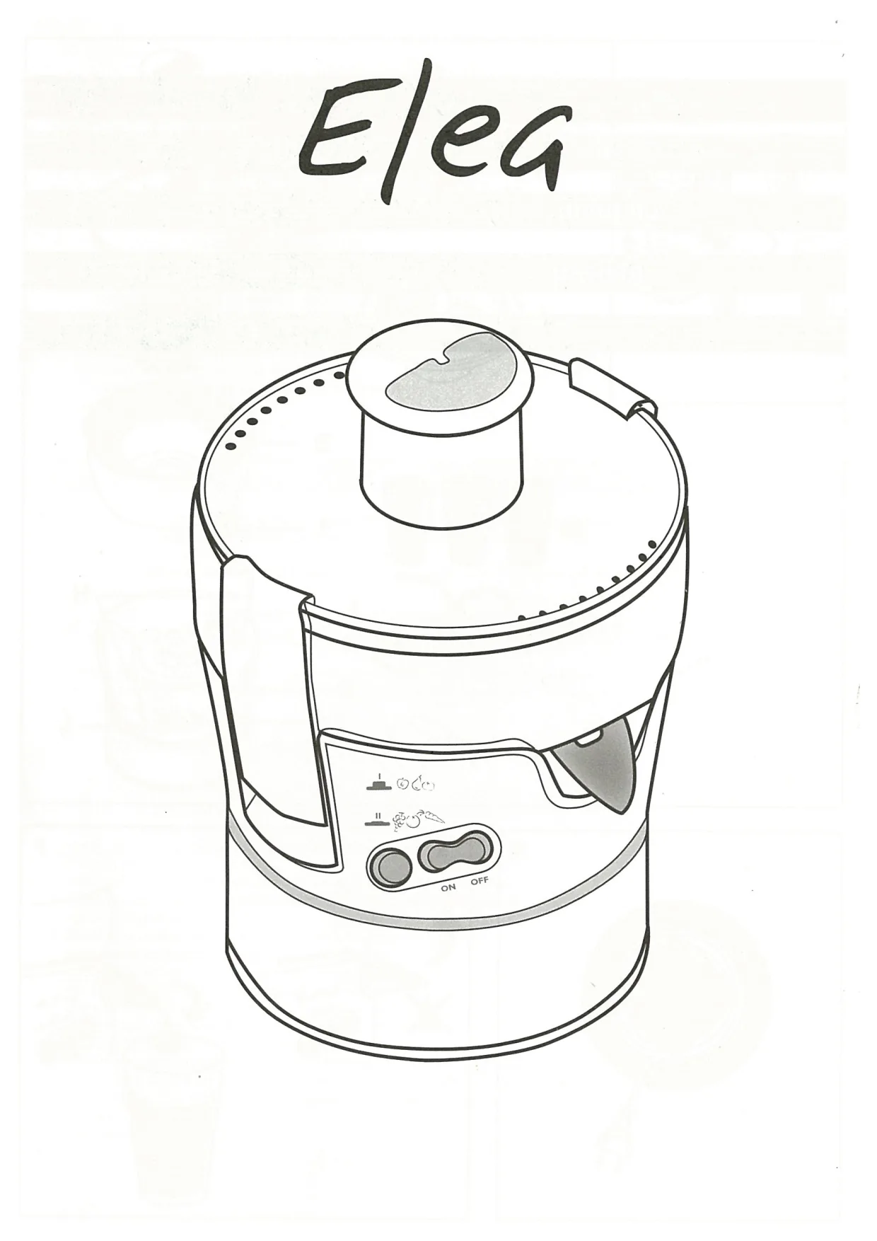 Первая страница инструкции Tefal ZE700113