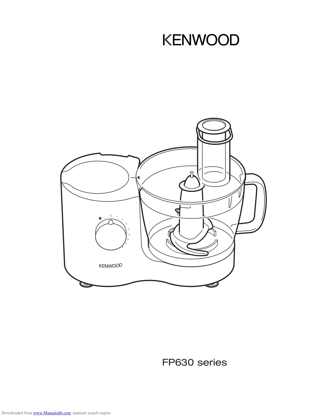 Первая страница инструкции Kenwood FP630