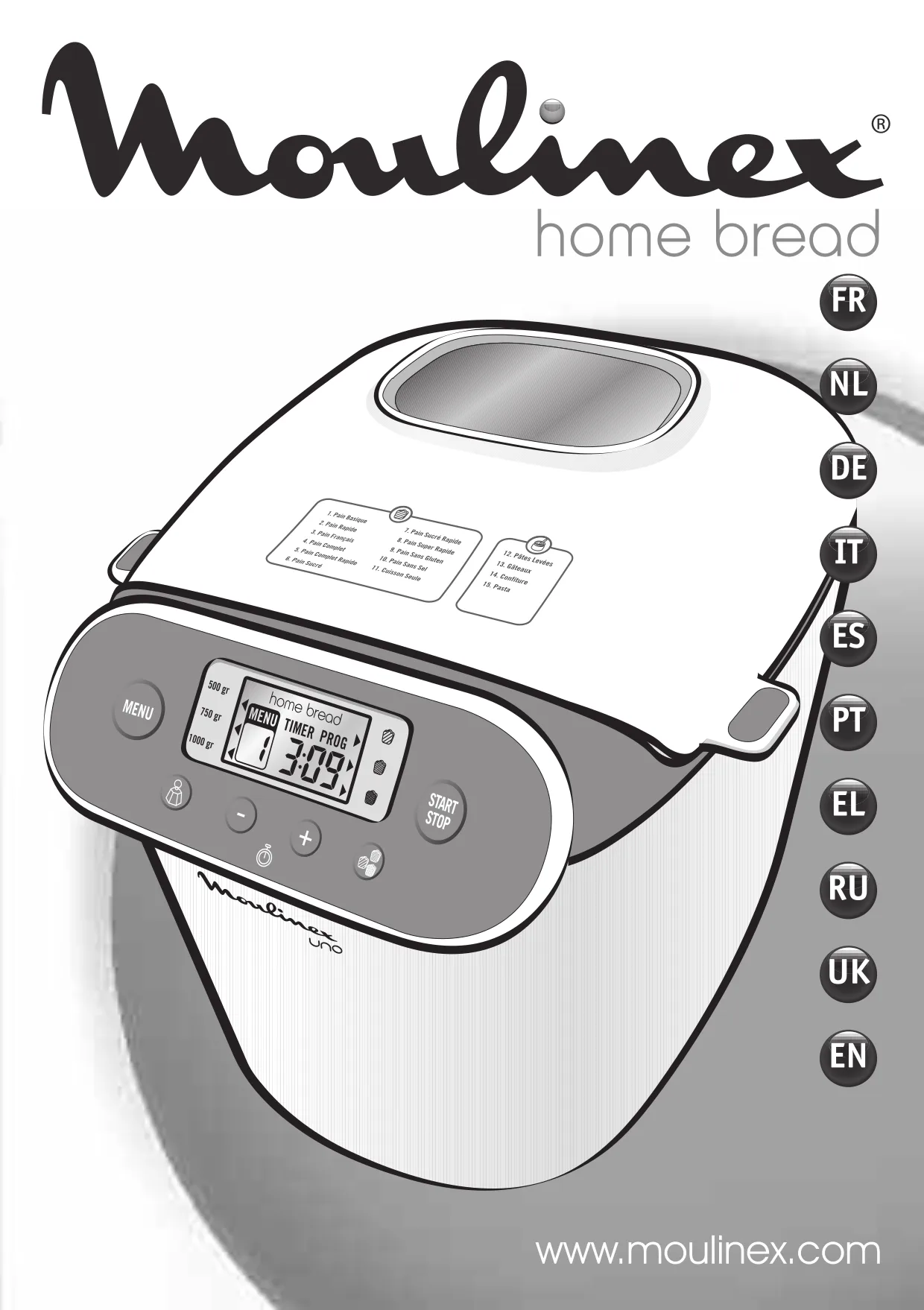 Первая страница инструкции Moulinex OW350100