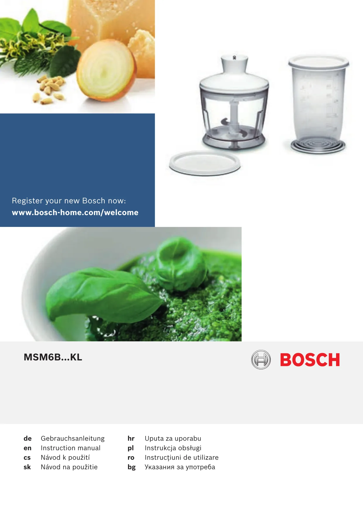 Первая страница инструкции Bosch MSM6B500/02