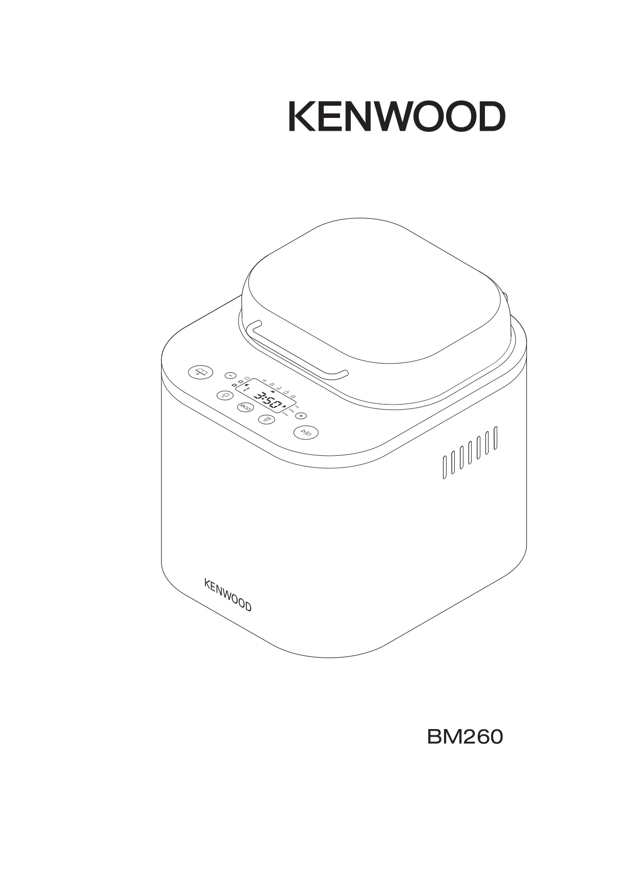 Первая страница инструкции Kenwood BM260