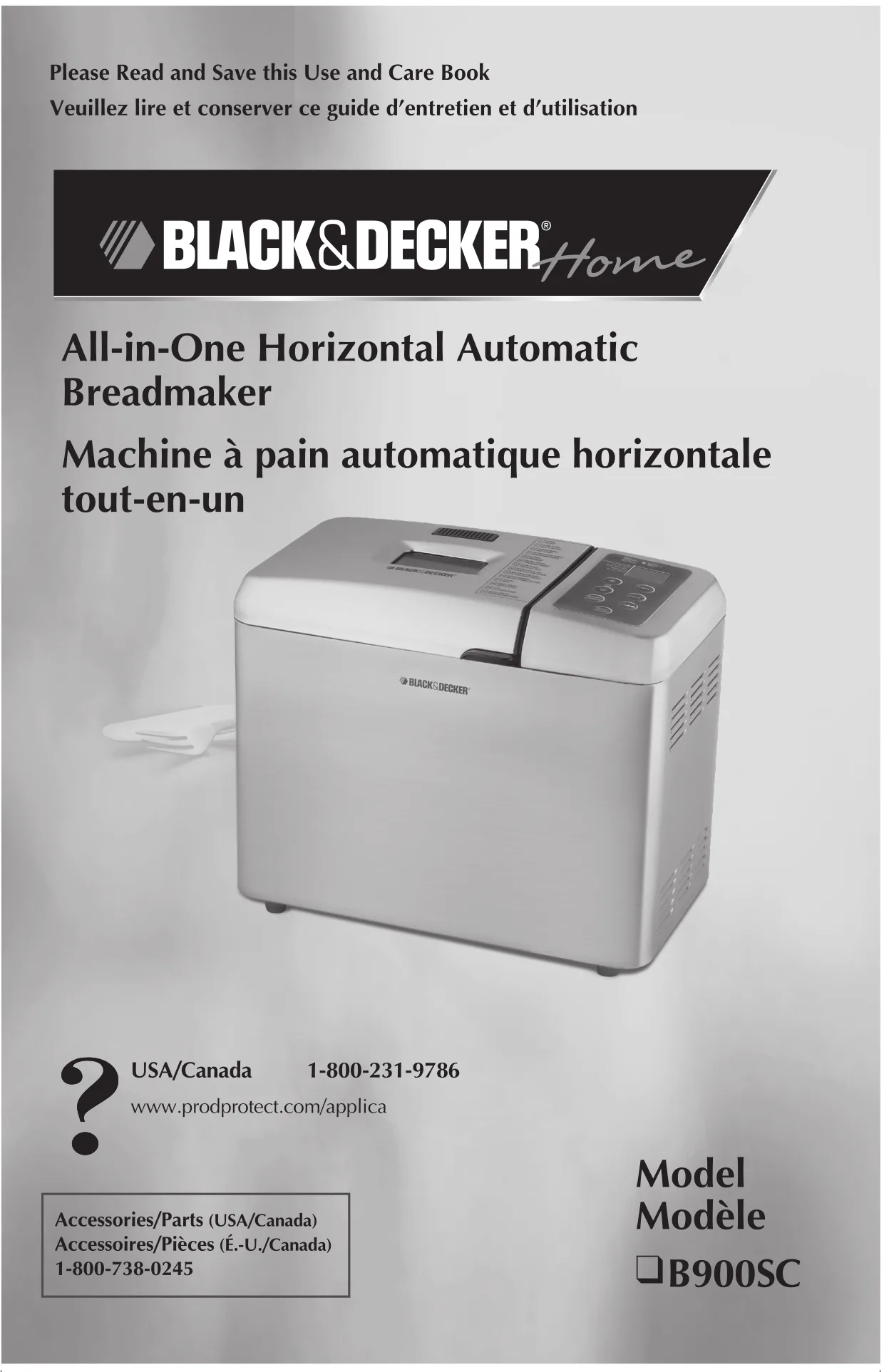 Первая страница инструкции Black and Decker B900SC