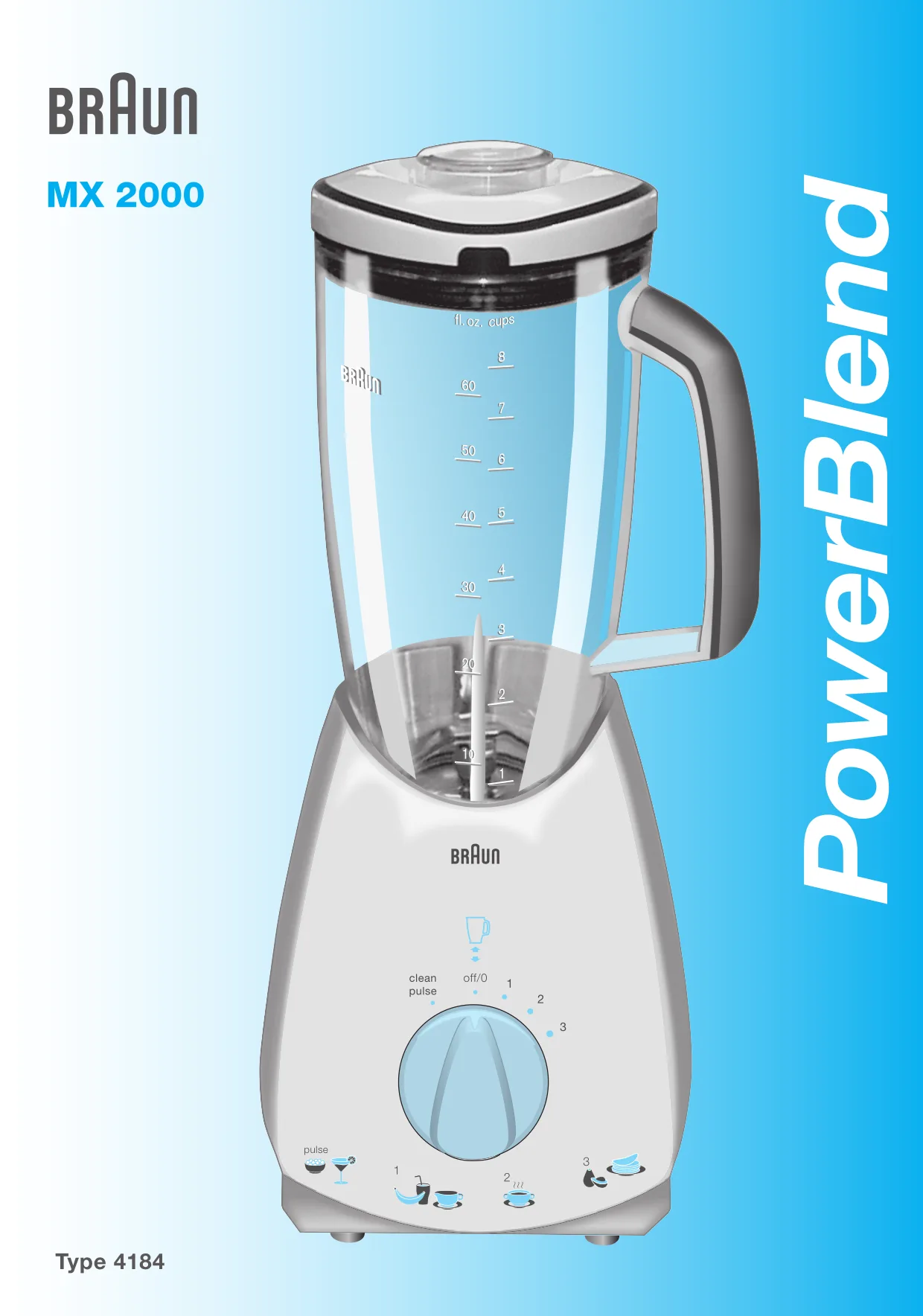 Первая страница инструкции Braun MX2000