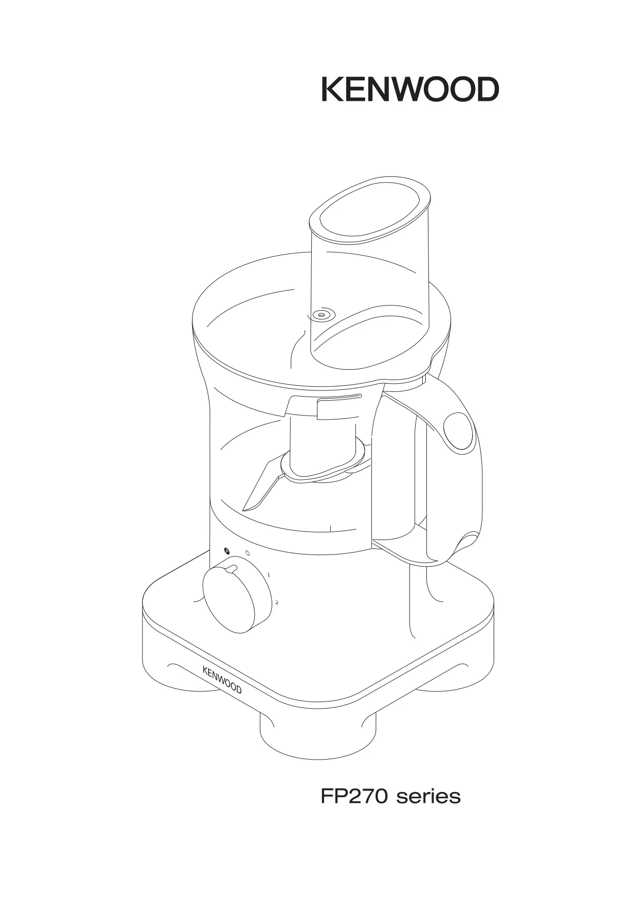 Первая страница инструкции Kenwood FP270