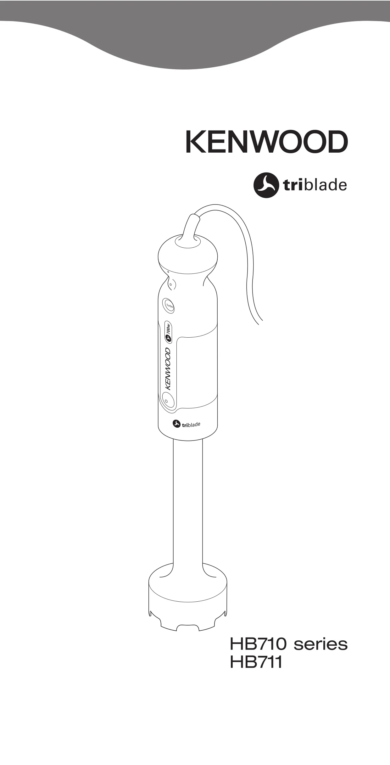 Первая страница инструкции Kenwood HB712