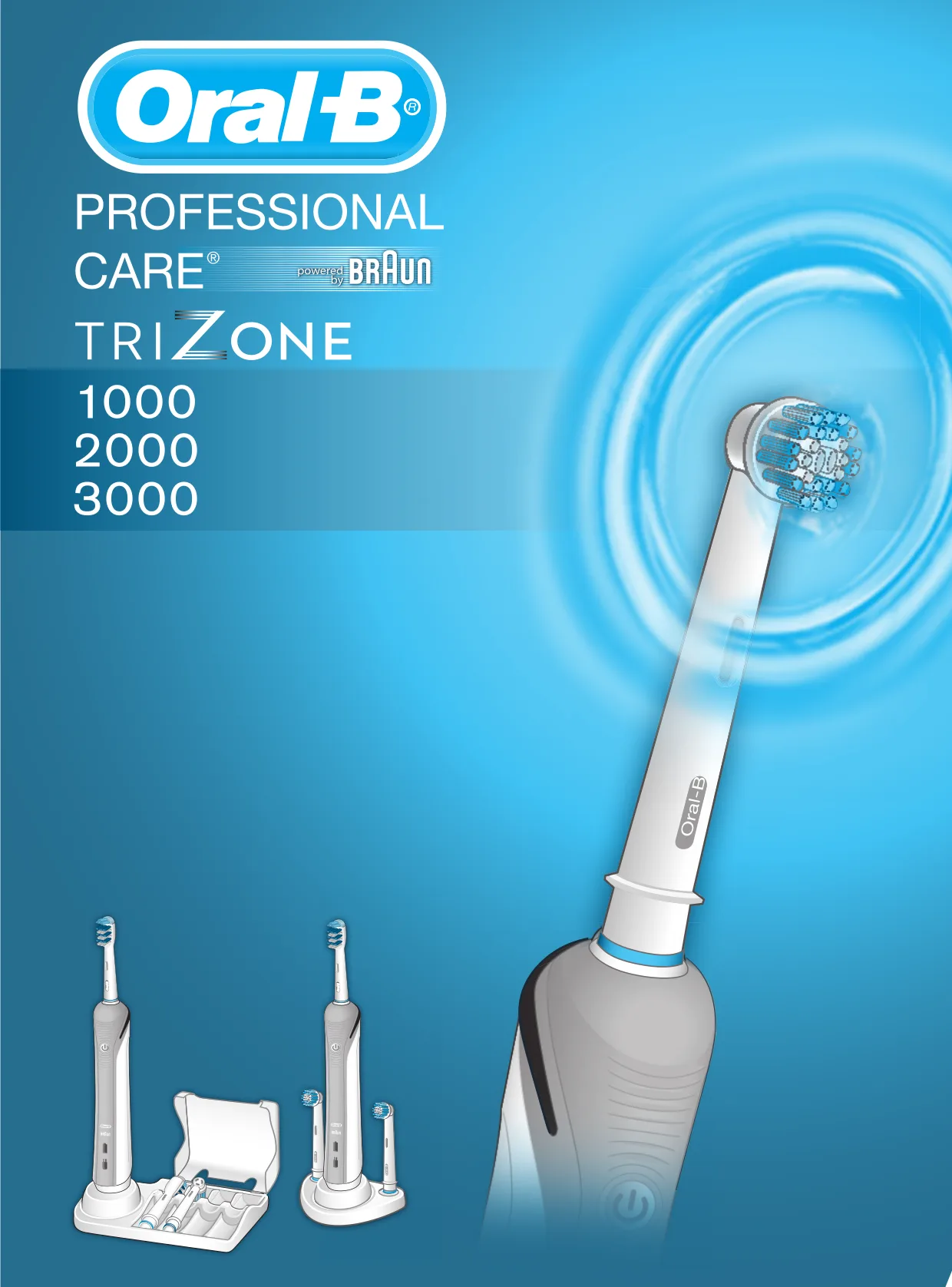 Первая страница инструкции Braun Trizone 3000