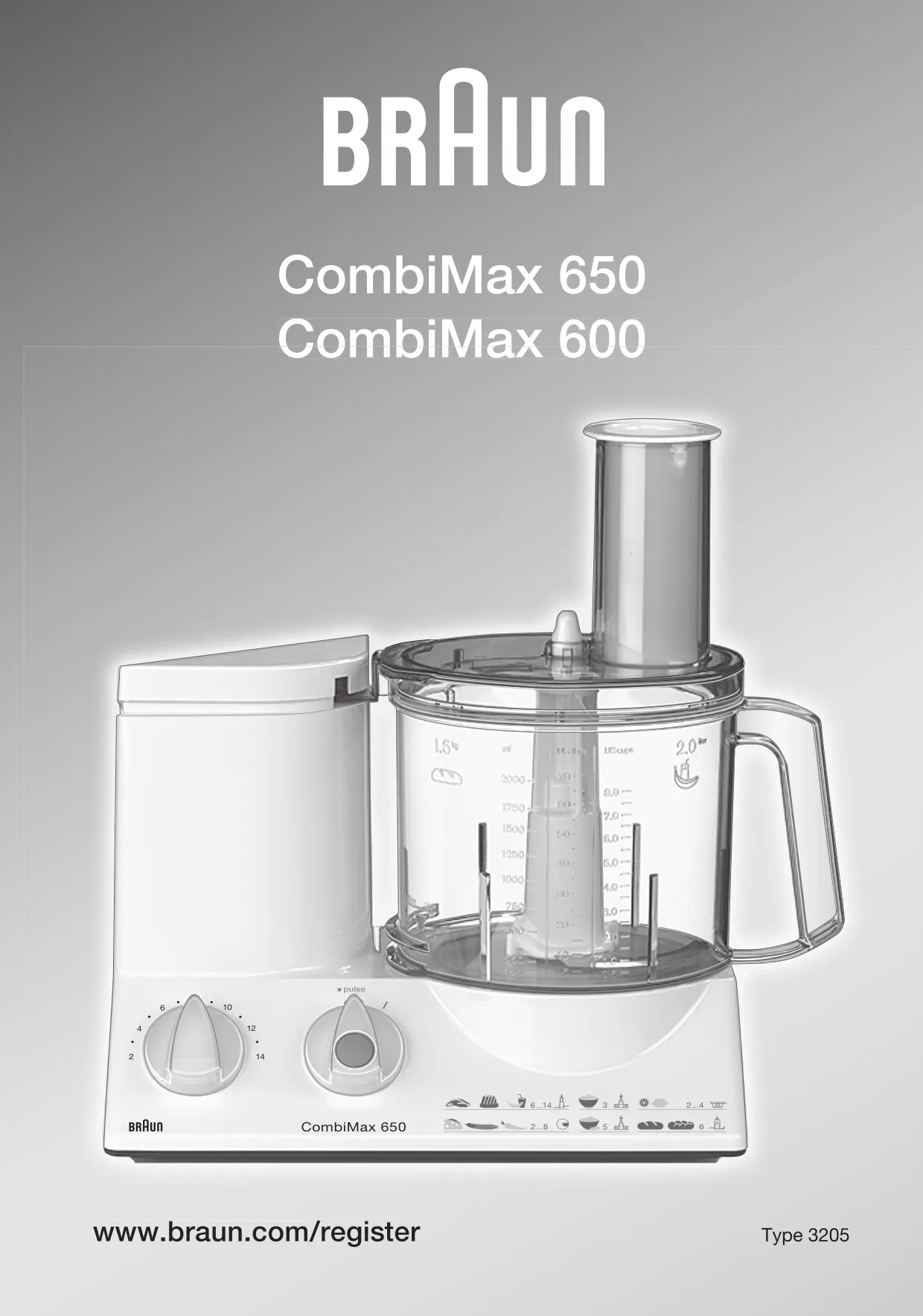 Первая страница инструкции Braun K 600